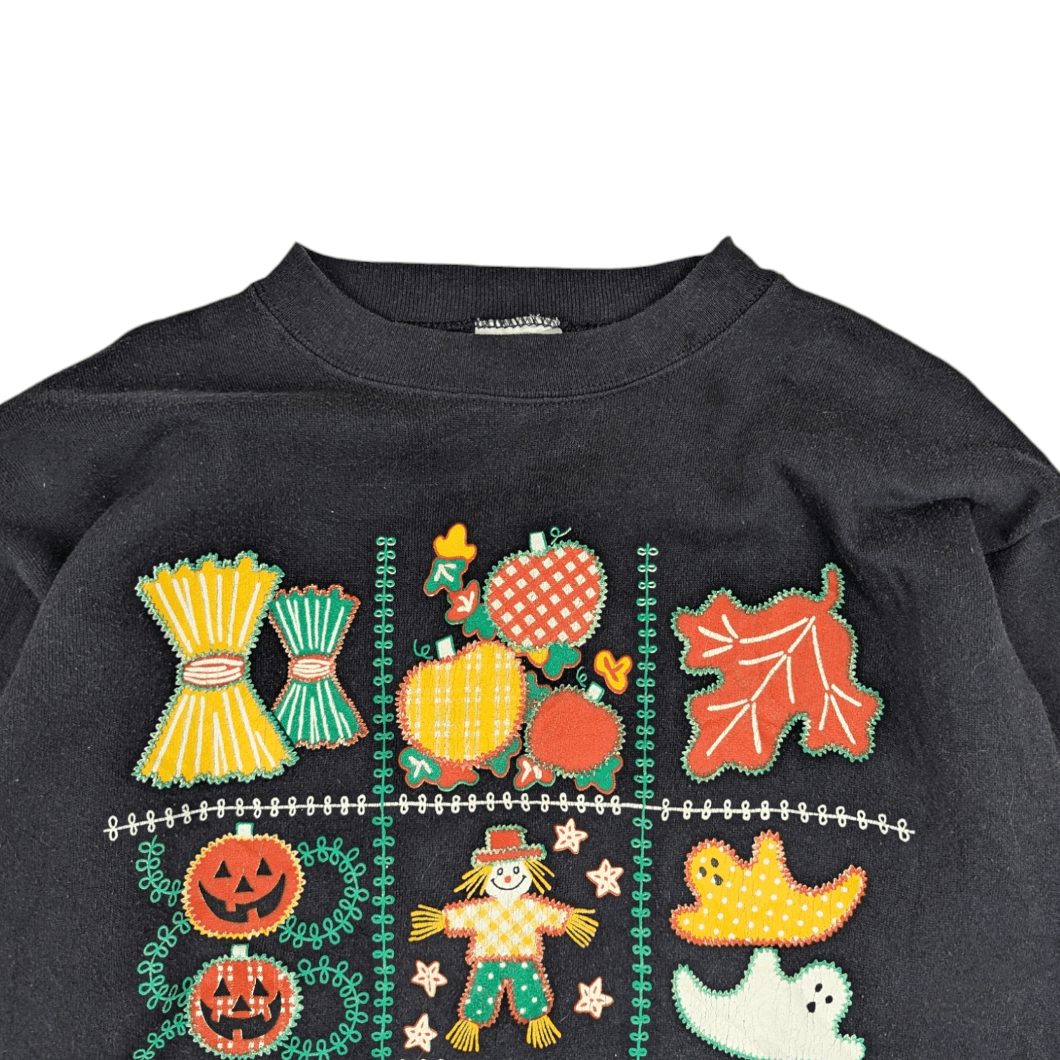 Tultex Vintage 90's HALLOWEEN Ghost Love Sweatshirt Size L / US 10 / IT 46 - 4 Thumbnail