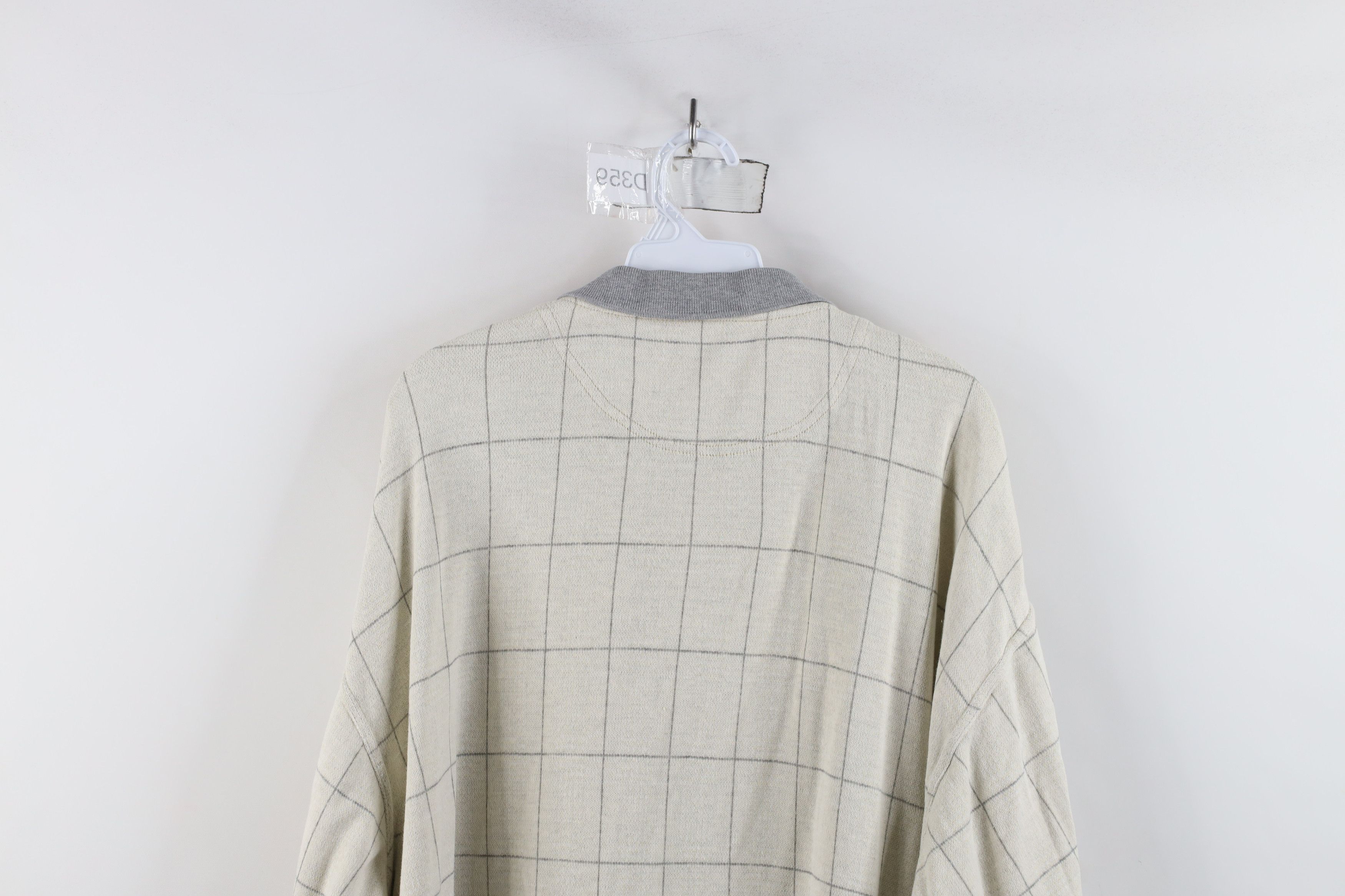 Vintage Vintage 90s Streetwear Fit Checkered Knit Golf Polo Shirt Size US XL / EU 56 / 4 - 11 Thumbnail