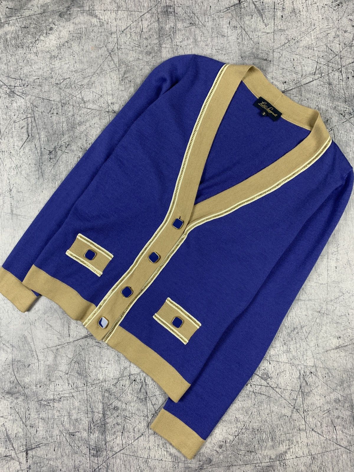 Other Designer Luisa Spagnoli Wool Cardigan Button Up Blue Size S Size S / US 4 / IT 40 - 1 Thumbnail