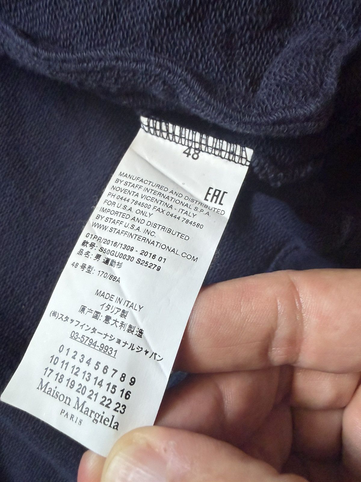 Maison Margiela Maison Margiela Leather Elbow Patch Sweater in Black Size US M / EU 48-50 / 2 - 9 Thumbnail