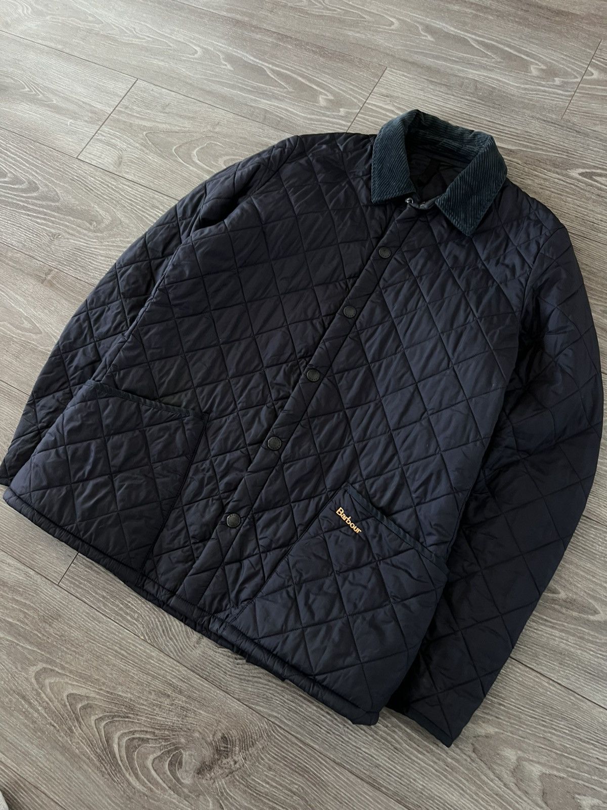 Barbour × Designer ‼️Vintage Barbour Heritage Liddesdale Knit Logo Jacket ‼️ Size US M / EU 48-50 / 2 - 6 Thumbnail