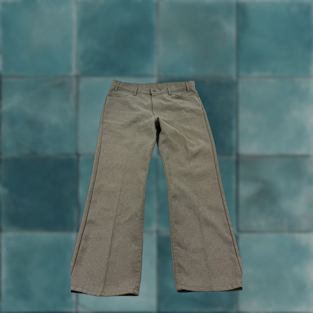 Levi's VINTAGE Levi's Pants Mens 40x30 Gray Twill Straight Leg Casual Made in USA 80s Size US 40 / EU 56 - 1 Thumbnail