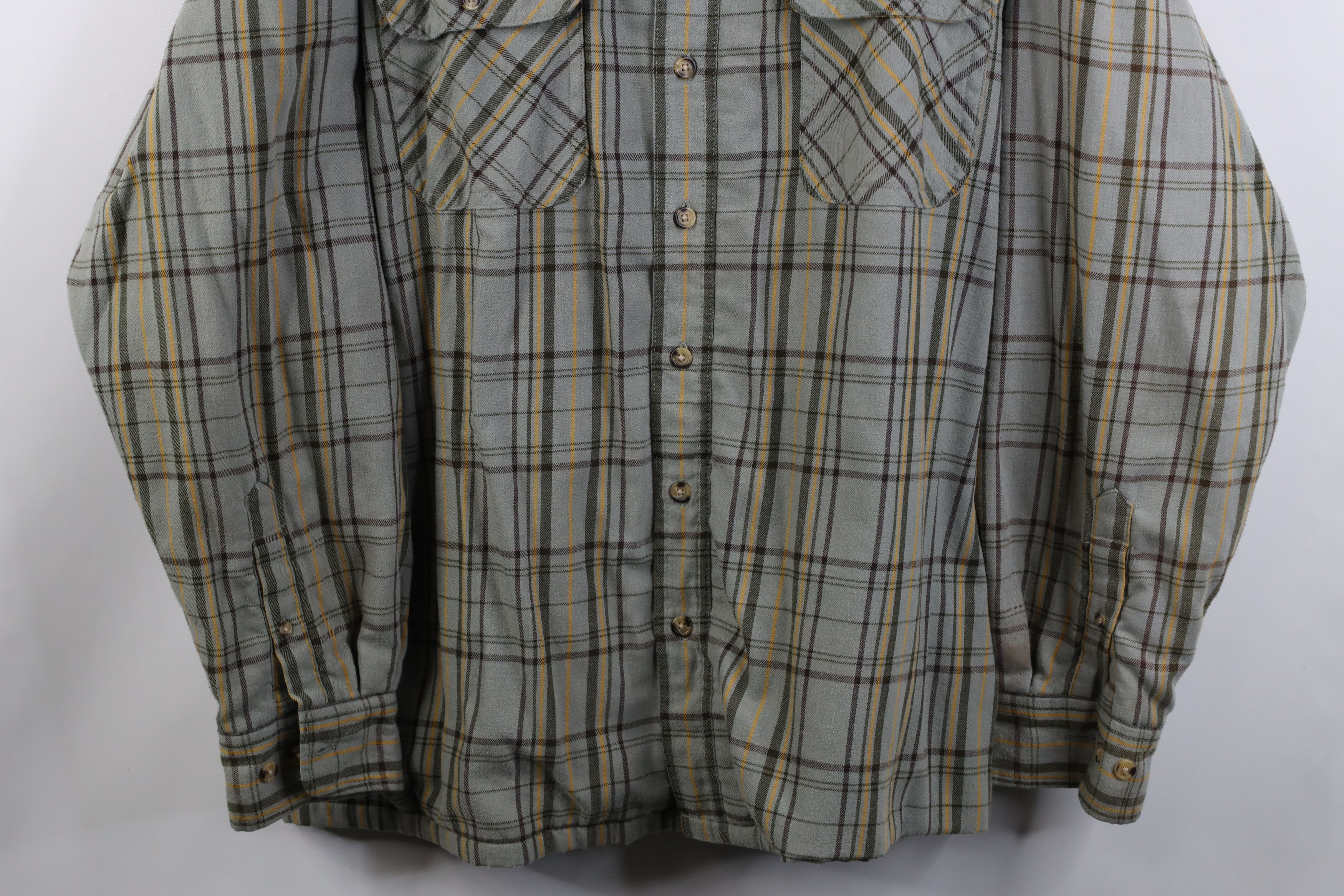 Vintage Vintage 90s Streetwear Waffle Lined Flannel Shirt Jacket Size US XL / EU 56 / 4 - 3 Thumbnail