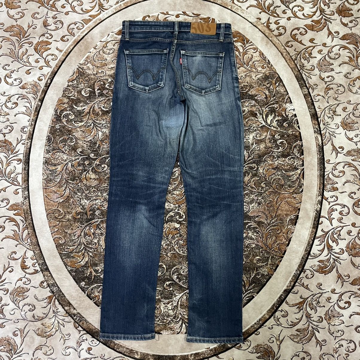 Edwin 🔥Vintage Edwin E50302 Stoned Washed Distress Denim Jeans Size US 30 / EU 46 - 4 Thumbnail