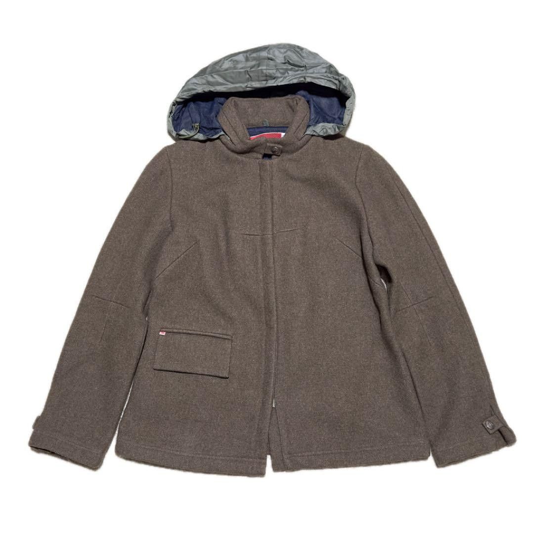 image of Number N Ine Aw98 Detachable Hood Wool Military Jacket in Brown, Men's (Size XS)