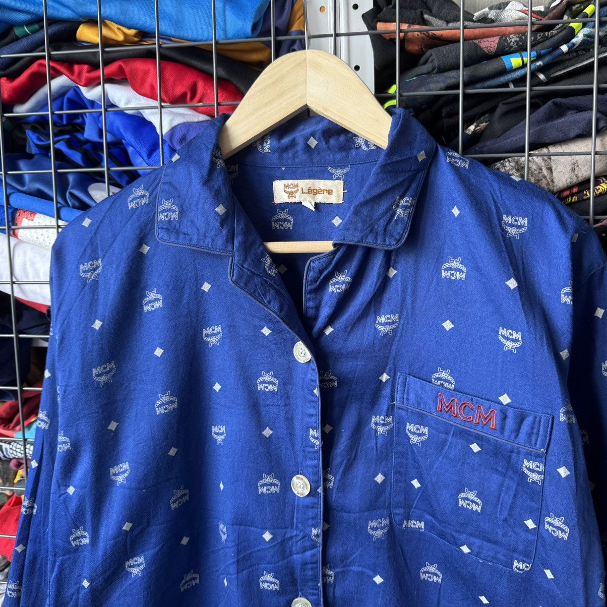 MCM Vintage MCM Legere Monogram Button Up Shirt Size US M / EU 48-50 / 2 - 2 Thumbnail
