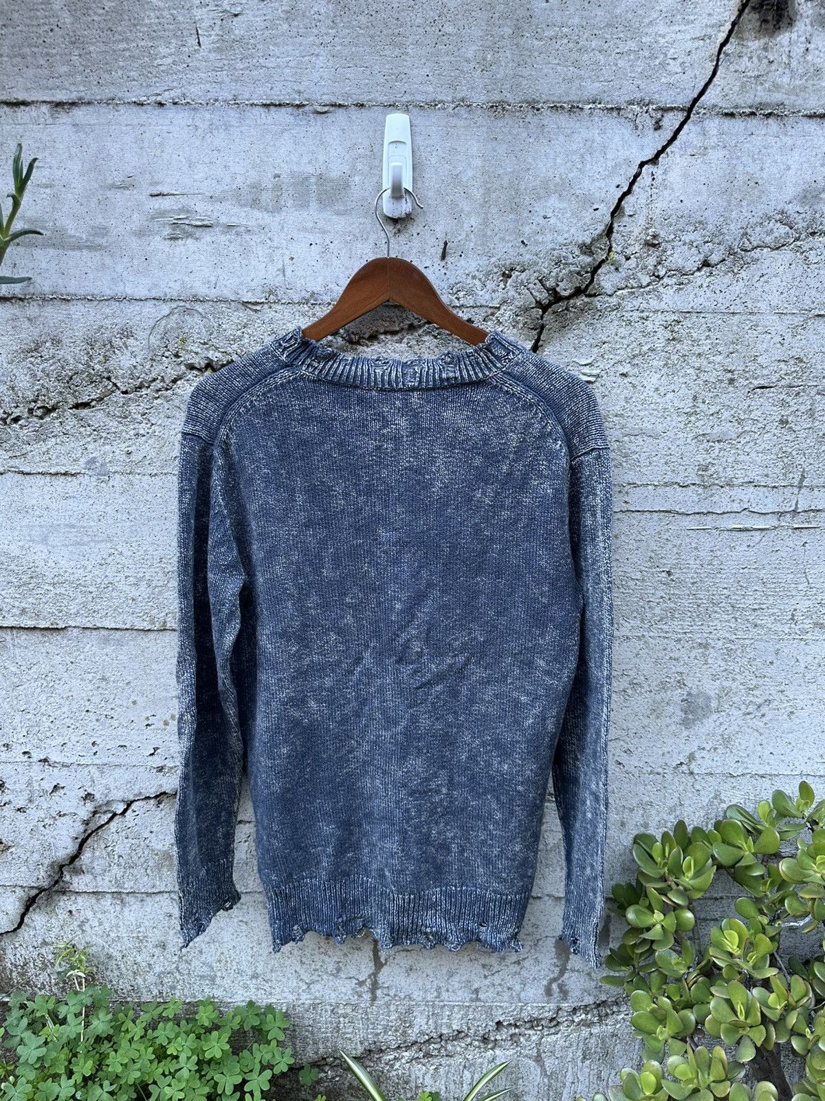 Acne Studios RARE GRAIL Acne Studios sun washed acid distressed knit Size US M / EU 48-50 / 2 - 3 Thumbnail