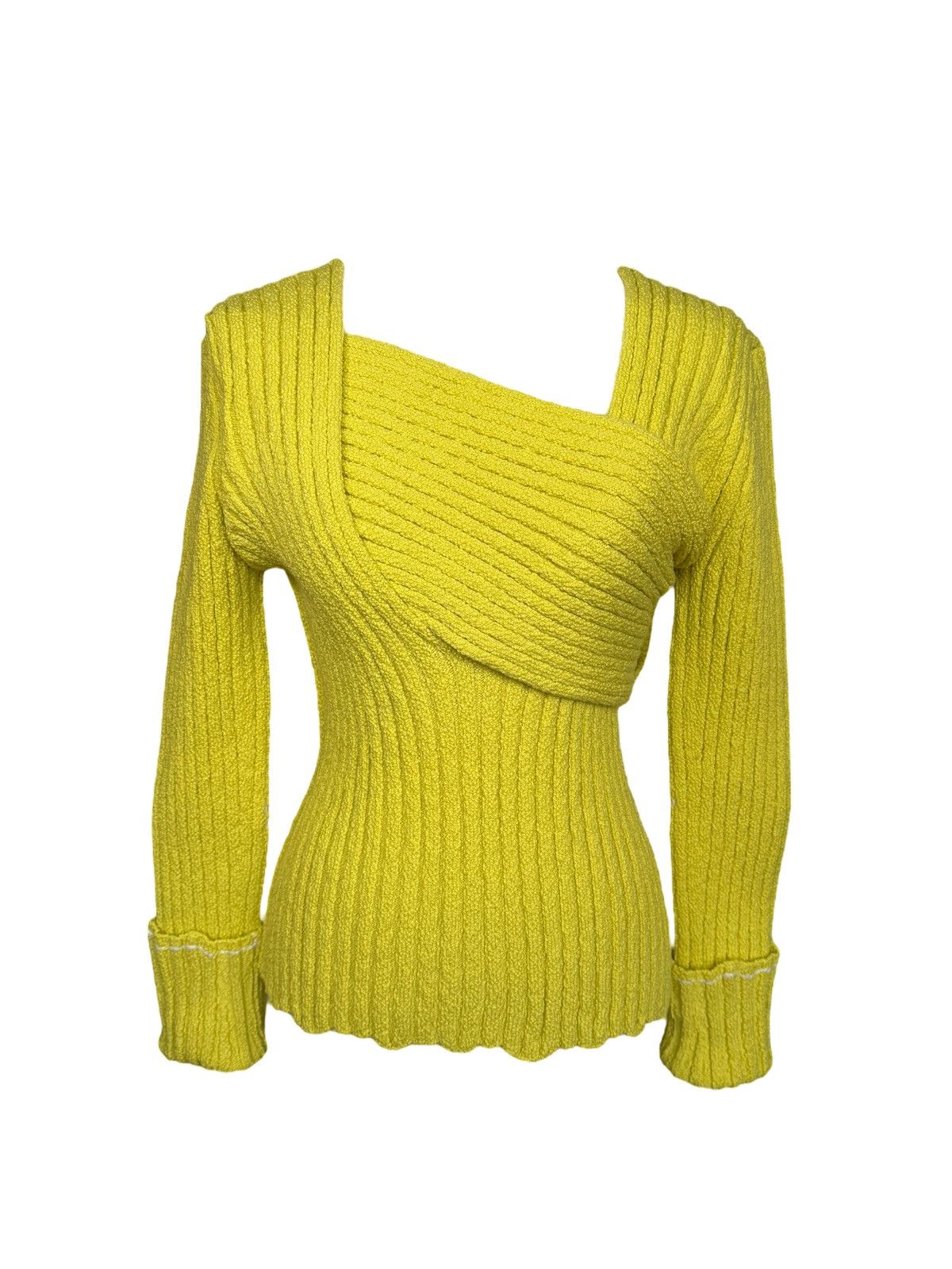 Bottega Veneta Bottega Veneta Asymmetric Yellow Jumper Size M / US 6-8 / IT 42-44 - 1 Thumbnail
