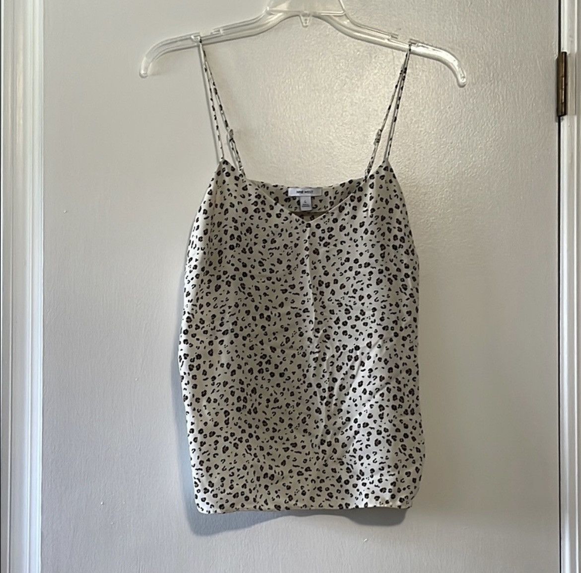 Nine West Nine West Beige Leopard Print Camisole Size L / US 10 / IT 46 - 1 Thumbnail