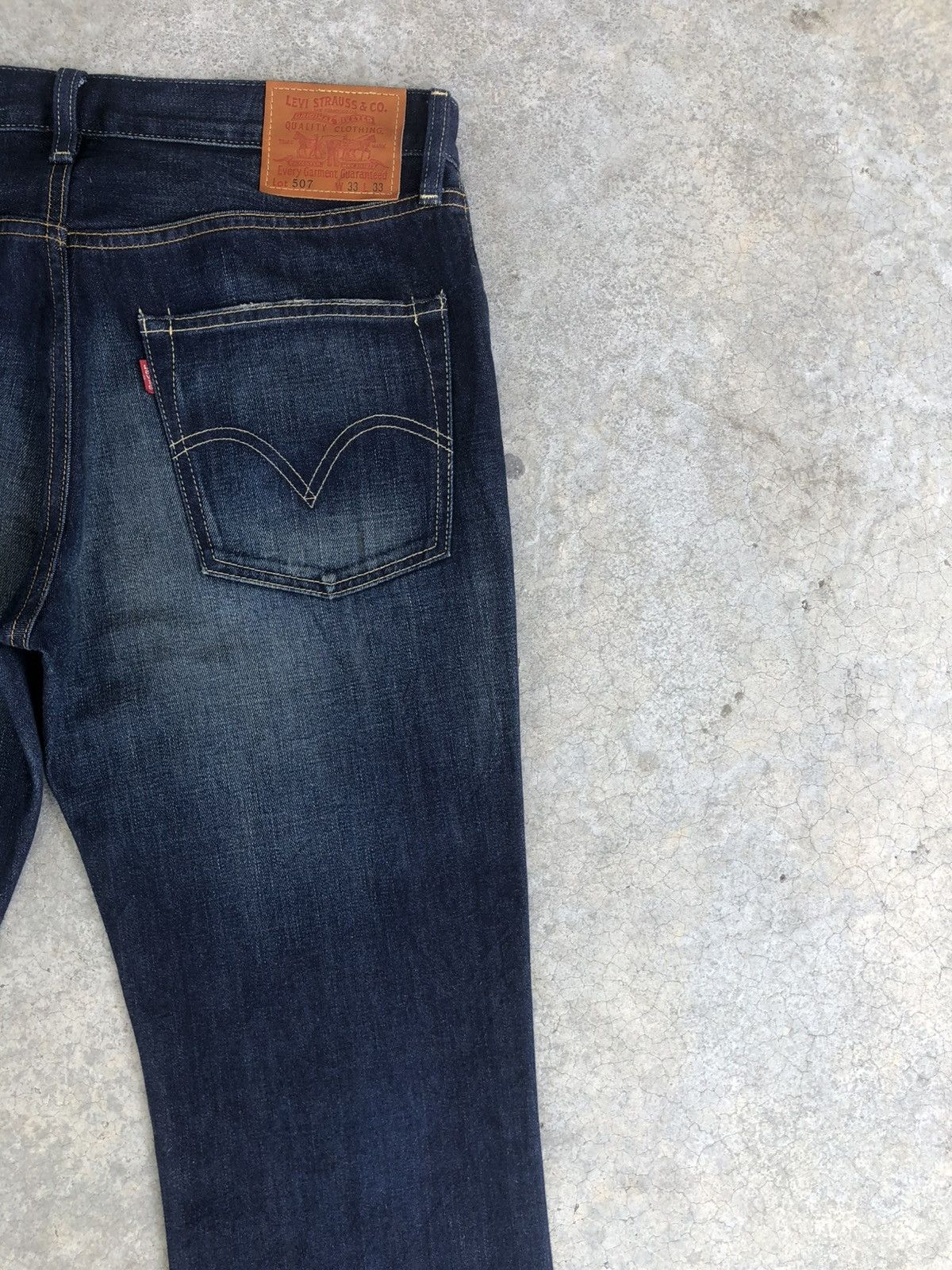 If Six Was Nine Levis 507 Flared Jeans Distressed Denim Size US 33 - 10 Thumbnail