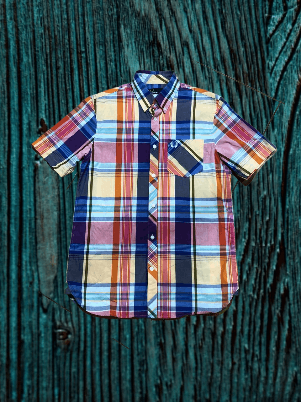 Fred Perry Fred Perry Button Down Short Sleeved Check Shirt Size US S / EU 44-46 / 1 - 1 Thumbnail