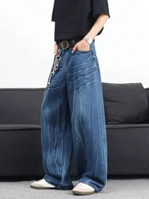 Jean GOTHIC Opium Y2K washed jeans pants Size US 32 / EU 48 - 1 Thumbnail