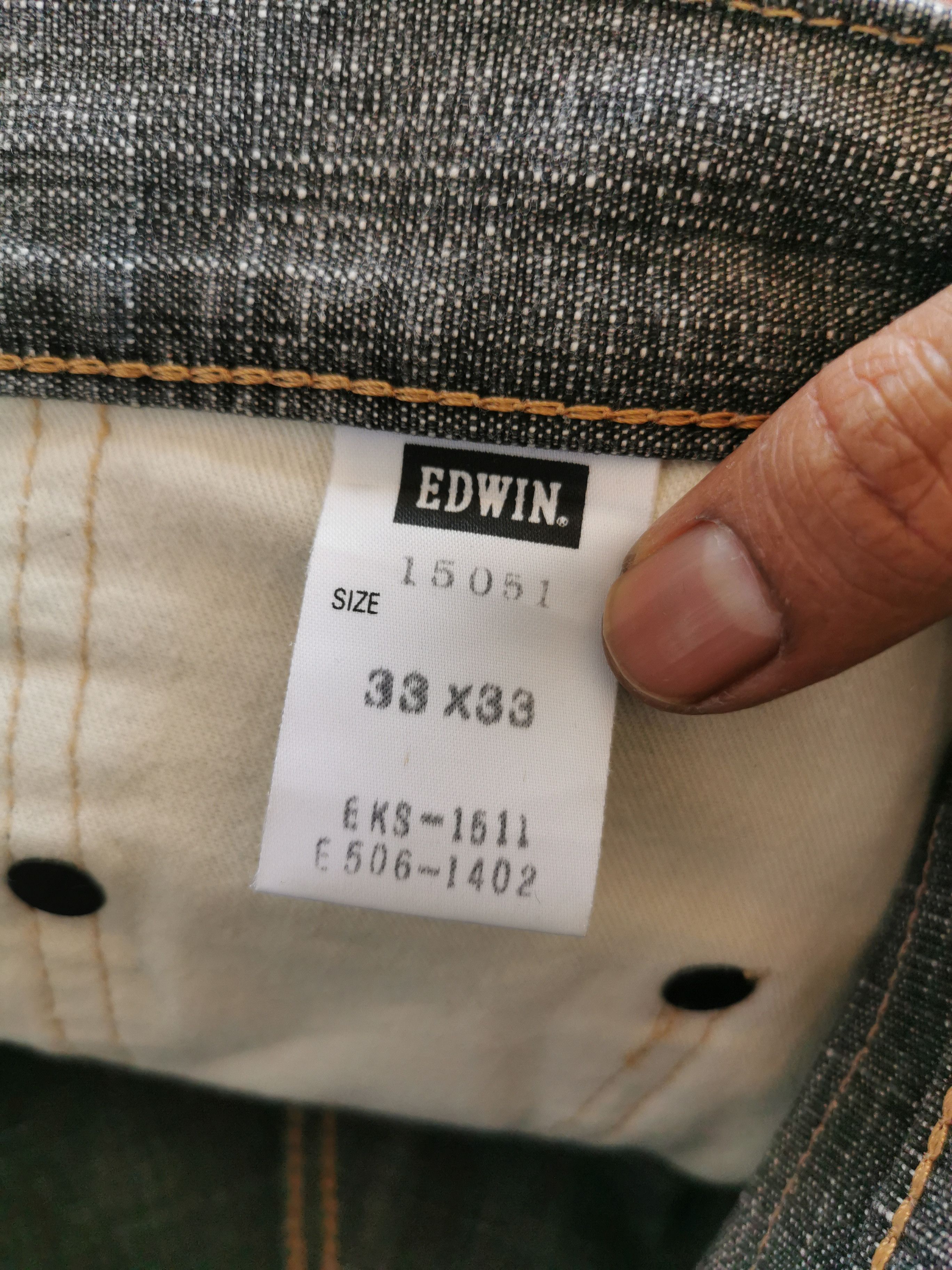 Edwin Edwin Japan 505D Selvedge Denim Charcoal Grey Loose Straight Size US 32 / EU 48 - 4 Thumbnail