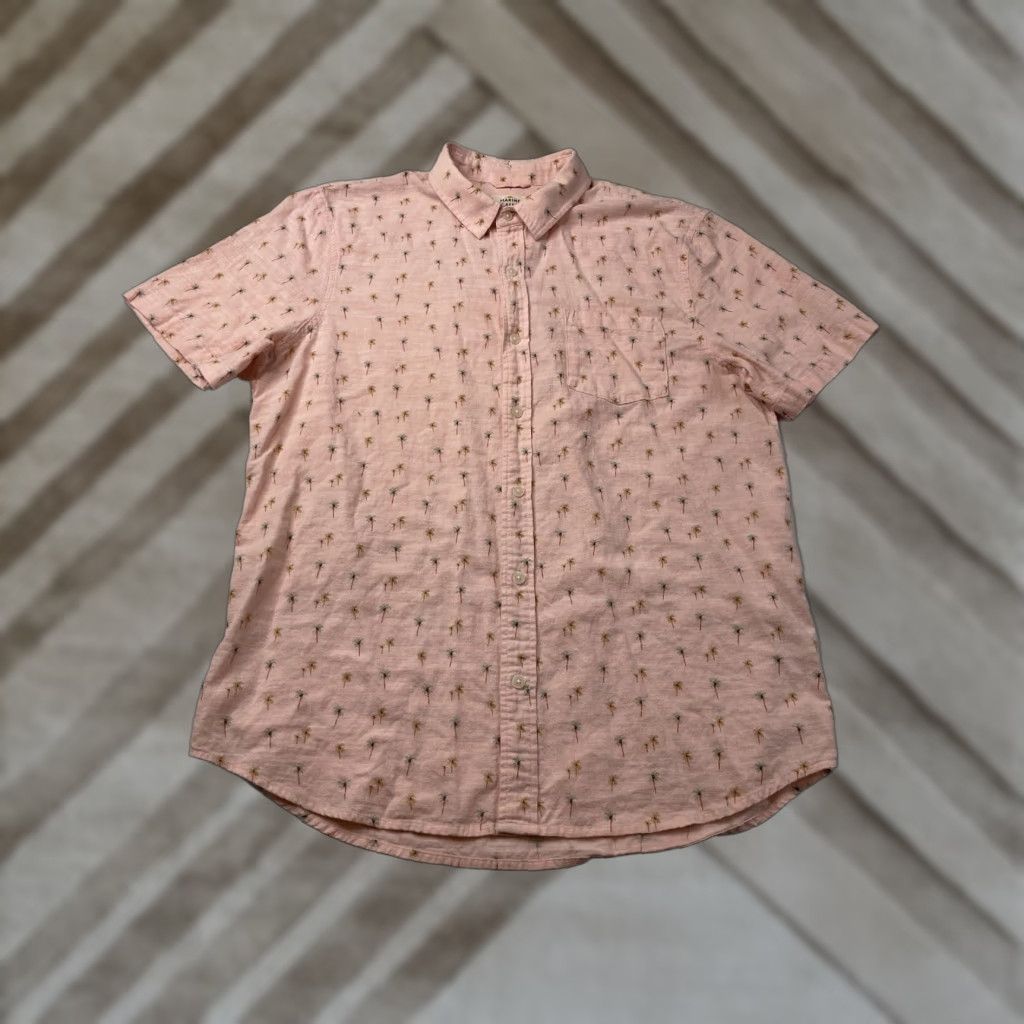 Marine Layer Marine Layer Pink Cotton Button-Down Shirt With Palms M/L User: Marine Layer Pink Cotton Button-Down Shirt with Palms M/L Size US M / EU 48-50 / 2 - 1 Thumbnail