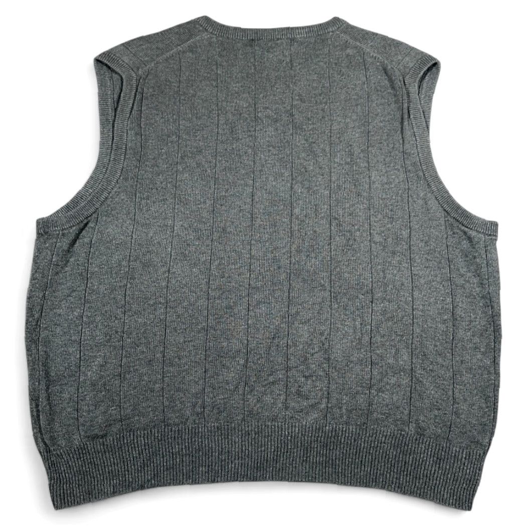 Polo Ralph Lauren VINTAGE Polo Ralph Lauren Sweater Vest Shirt Adult LARGE Gray Cotton 90s Polo Pony Logo Sleeveless Knit Size US L / EU 52-54 / 3 - 3 Thumbnail