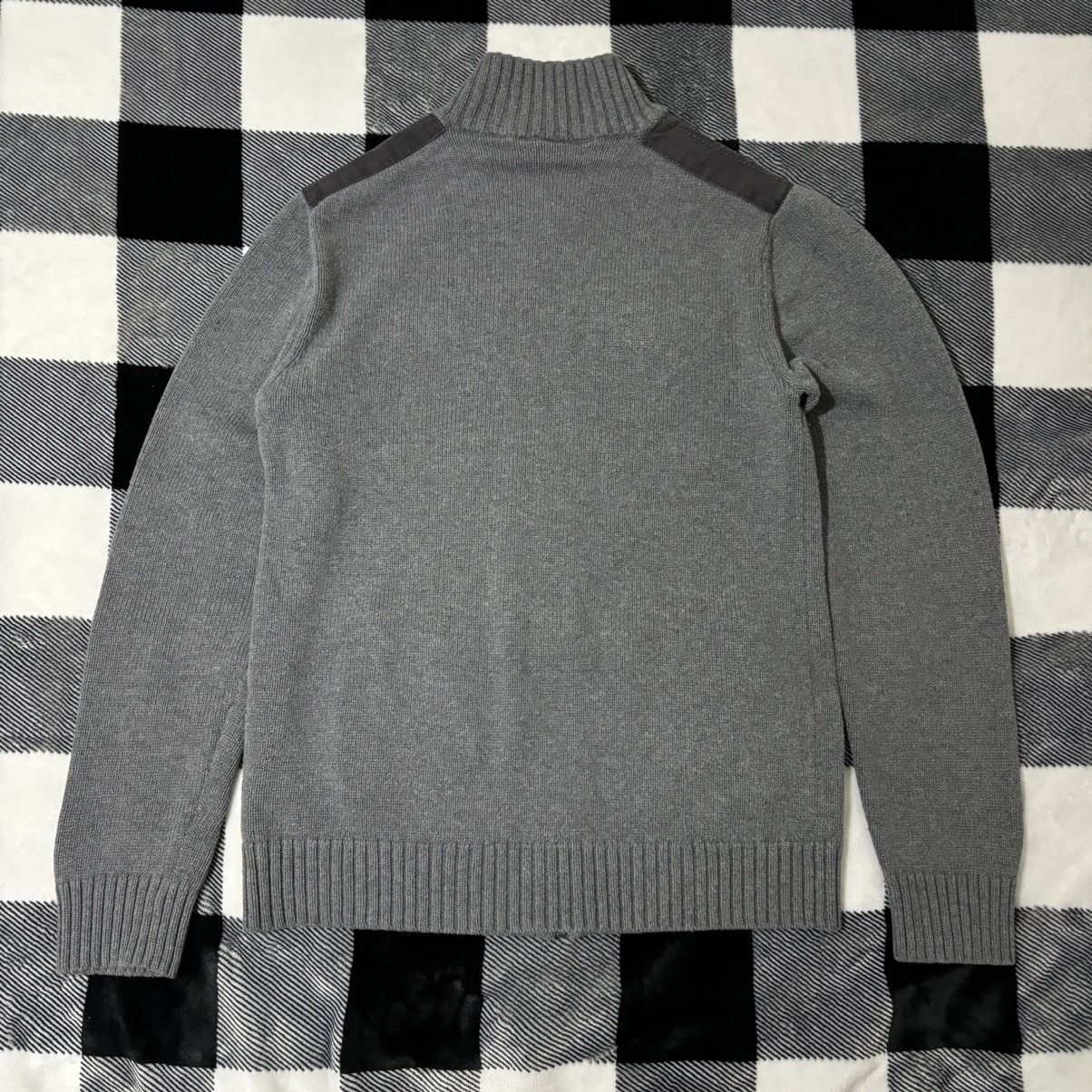 Vintage Vintage Grey Zip-Up Sweater Size US S / EU 44-46 / 1 - 4 Thumbnail