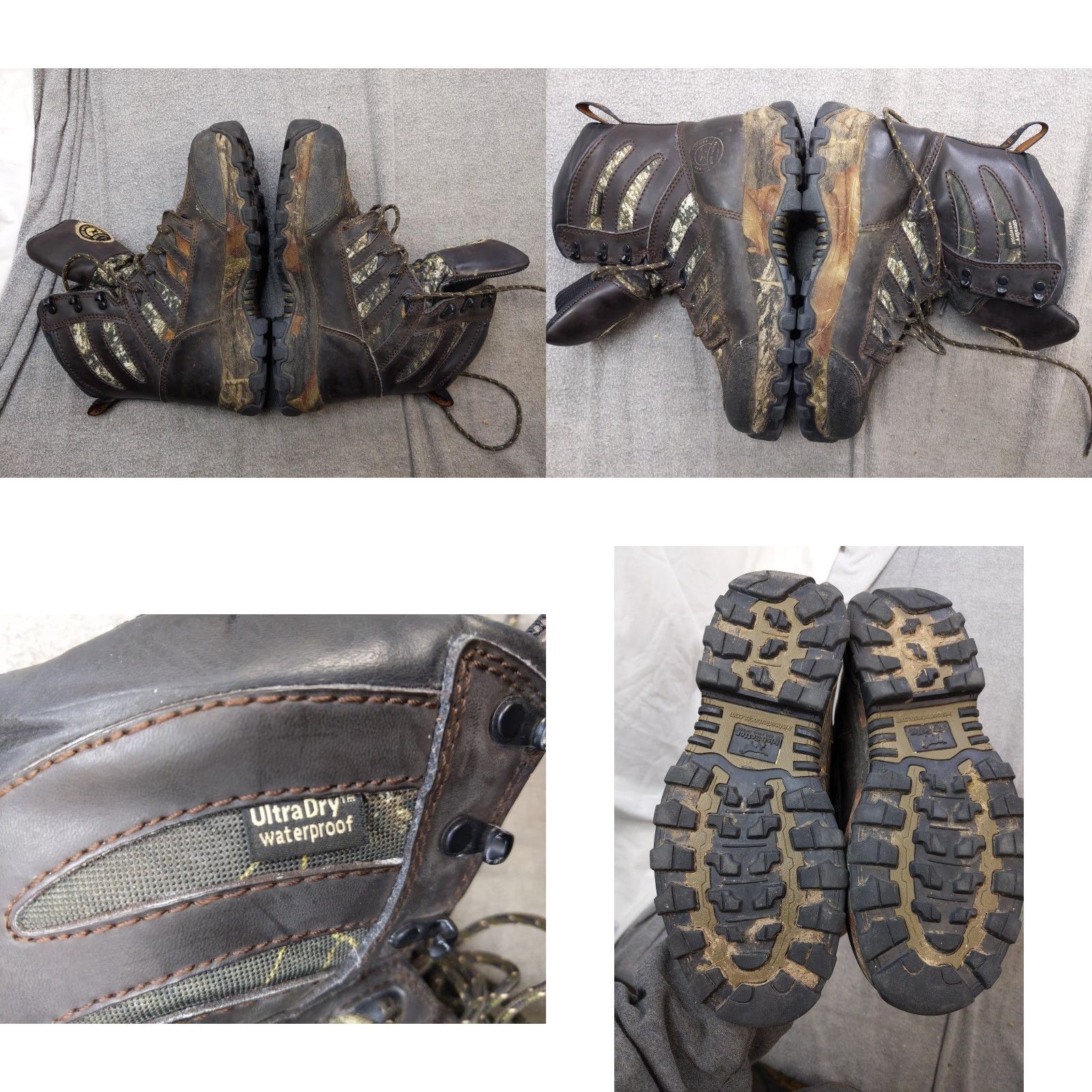 Vintage Irish Setter Hunt Snow Boots Womens US 8 Brown Leather Camouflage Waterproof 3887 Size US 8 / IT 38 - 8 Thumbnail