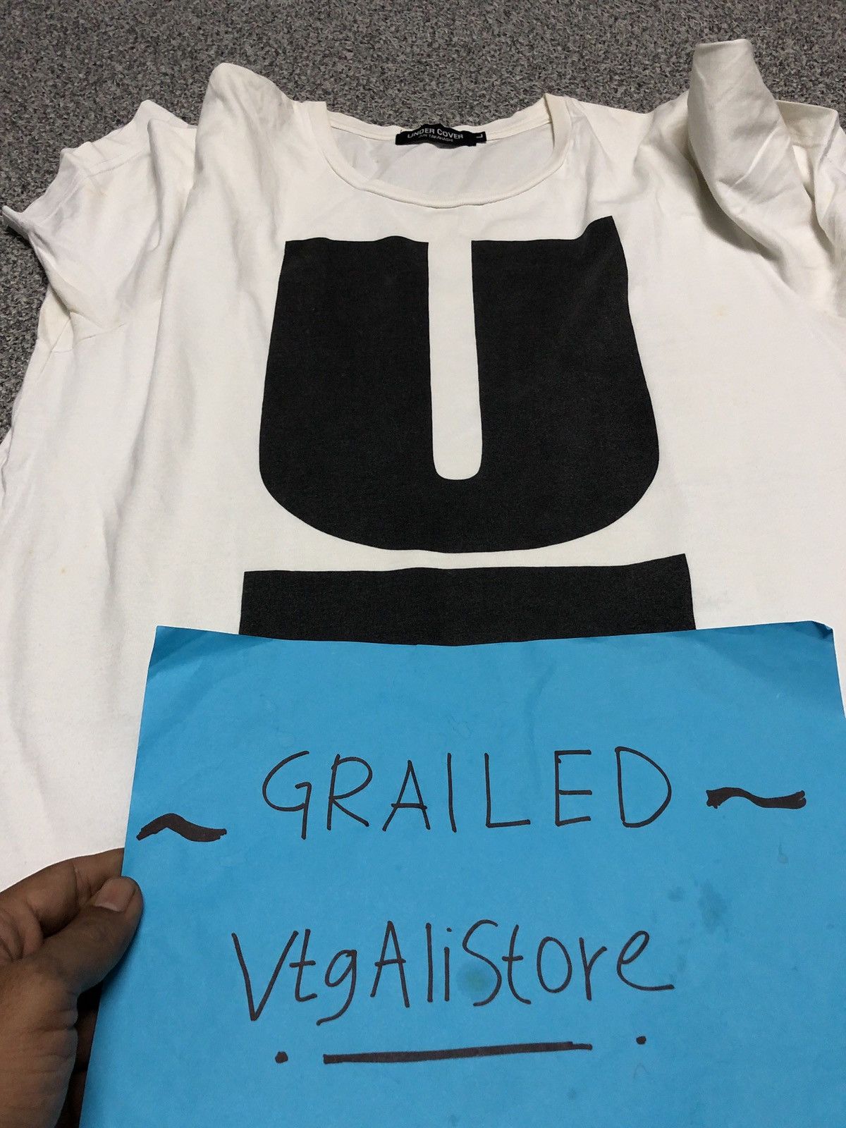 Japanese Brand 💥RARE💥Vintage Undercover Big Logo X Jun Takahashi Tshirt Size US L / EU 52-54 / 3 - 16 Thumbnail