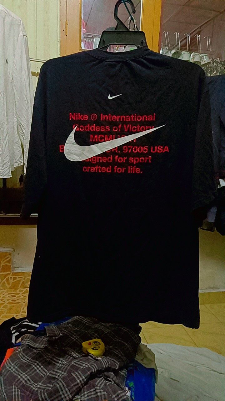Nike × Supreme XXL Supreme x Nike Stripe Rugby polo Tshirt black