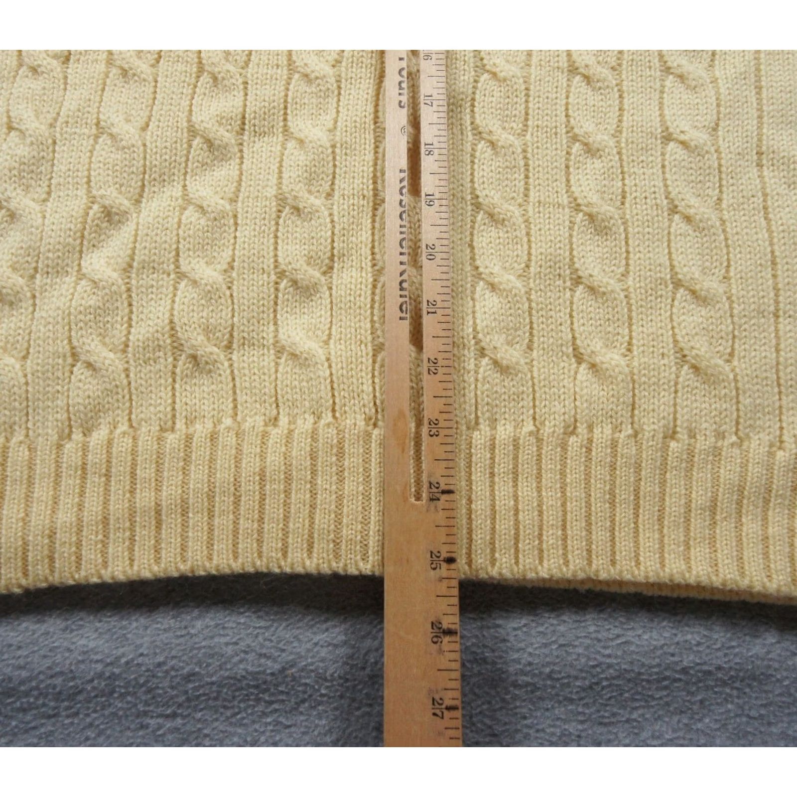 Vintage VINTAGE Cable Car Clothiers Sweater Womens XL Yellow Cardigan Knit Wool Ladies Size XL / US 12-14 / IT 48-50 - 7 Thumbnail