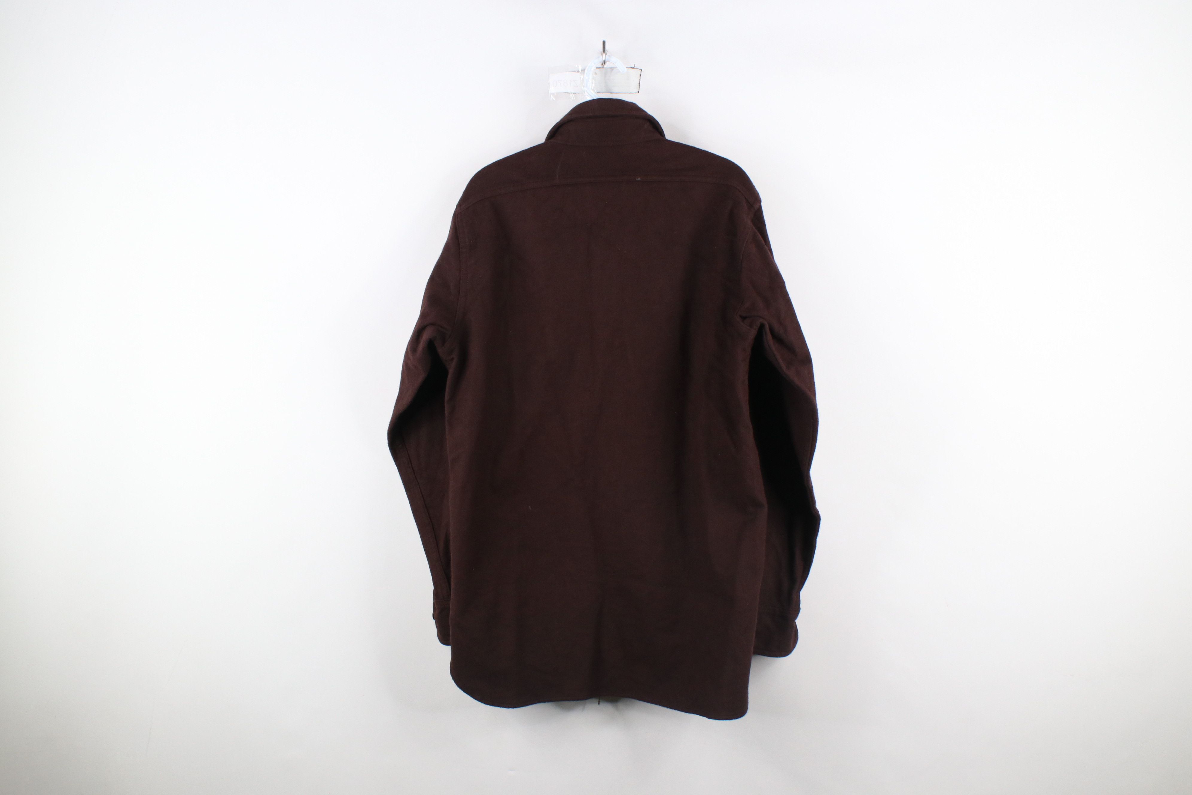 Vintage × Woolrich Woolen Mills Vintage 60s 70s Woolrich Chamois Cloth Buton Shirt Brown USA Size US M / EU 48-50 / 2 - 11 Thumbnail