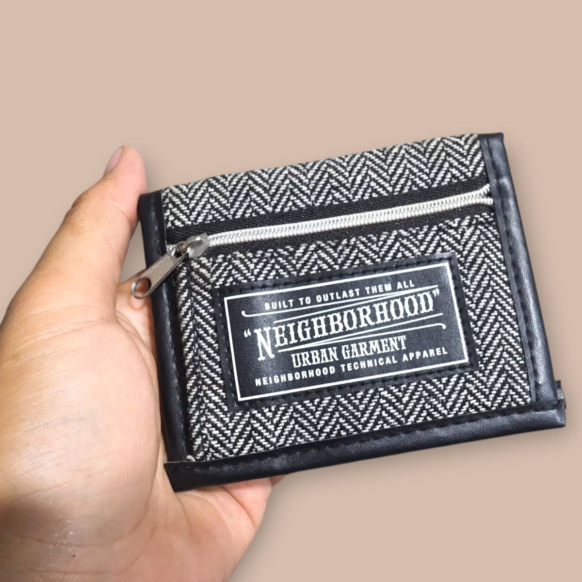 Neighborhood Neighborhood Logo Tweed Card Holder Wallet Size ONE SIZE - 2 Thumbnail