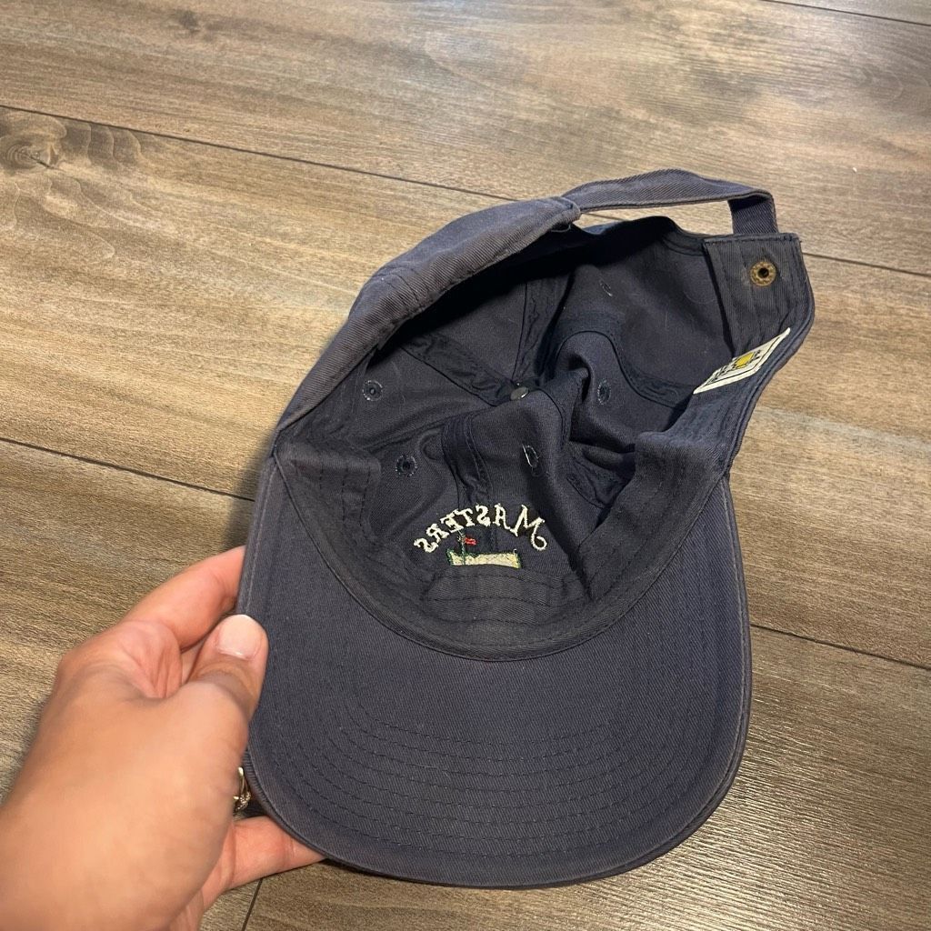 The Masters Masters Golf Grey Casual Athletic Strapback Hat Size ONE SIZE - 5 Thumbnail