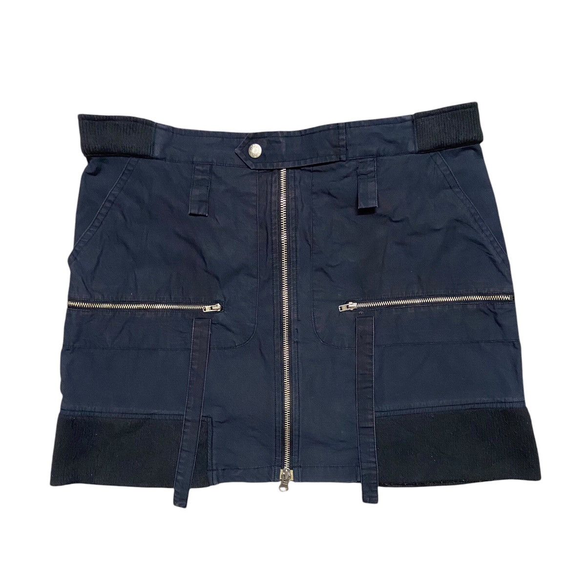 If Six Was Nine × Le Grande Bleu (L.G.B.) × Seditionaries Jojo Jeans Bondage Mini Skirt Size 34" / US 12 / IT 48 - 1 Thumbnail
