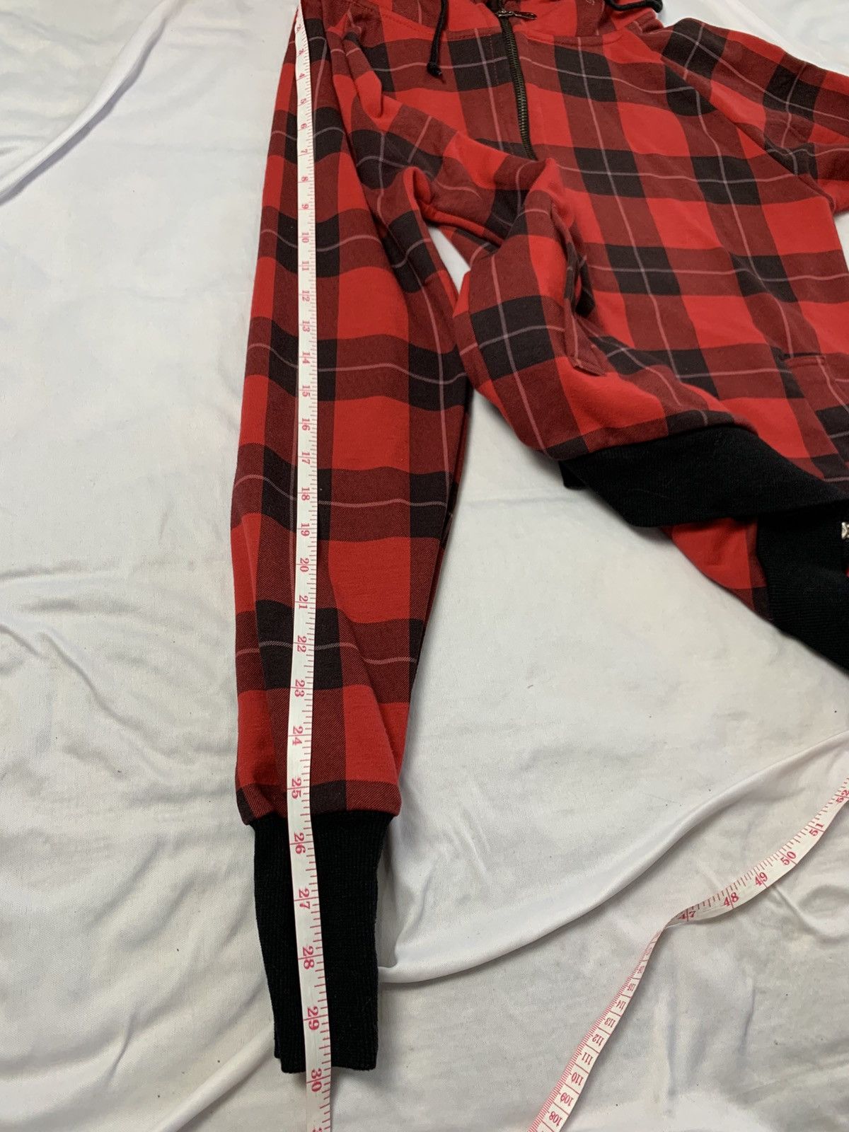 GOSTAR DE FUGA Fur hoodie tartan jungle strom punk grunge Size US L / EU 52-54 / 3 - 7 Thumbnail