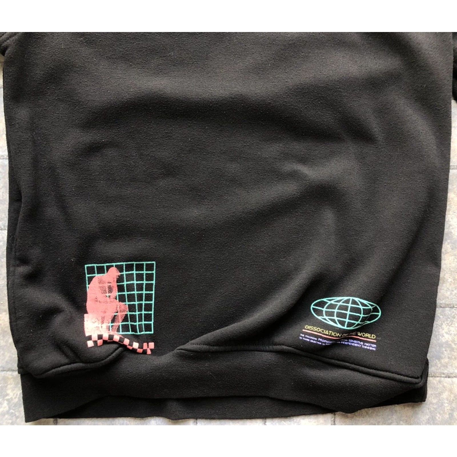 Vintage VINTAGE Brooklyn Mens Pullover Hoodie Black Size S Open Your Mind The Thinker Graphic Print Hipster Designer Grunge Hip Hop Walking Hiking Shirt? Size US S / EU 44-46 / 1 - 2 Thumbnail