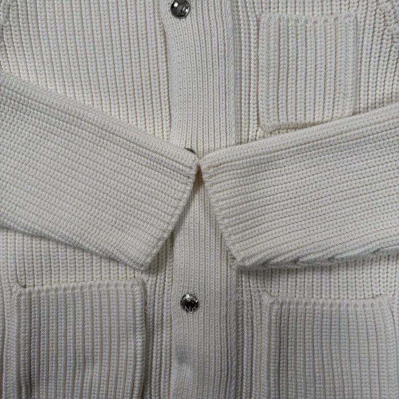 Thom Browne Thom Browne Beige Wool Cardigan Size US M / EU 48-50 / 2 - 6 Thumbnail