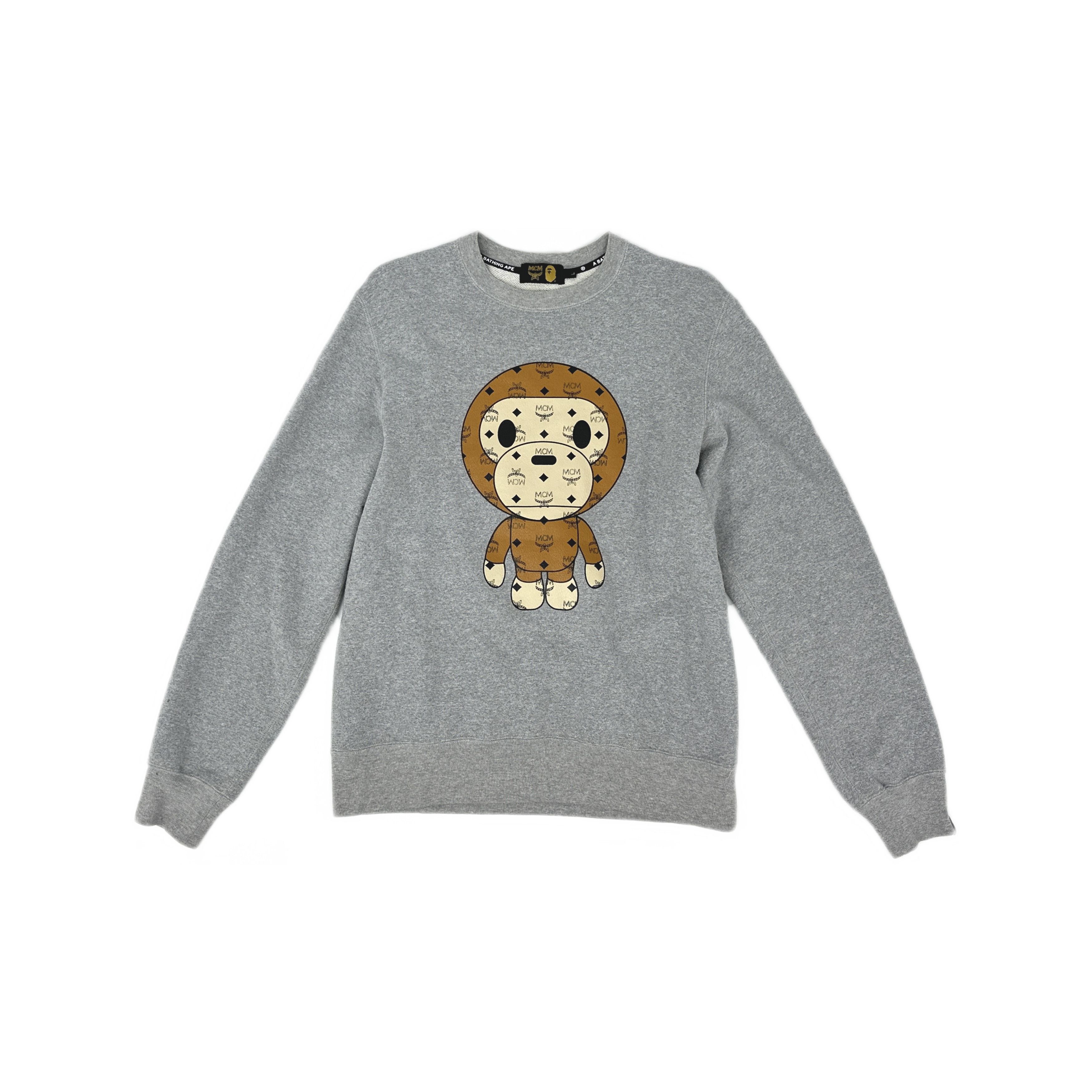 Bape A BATHING APE x MCM Baby Milo Sweatshirt Size L Size US L / EU 52-54 / 3 - 1 Thumbnail
