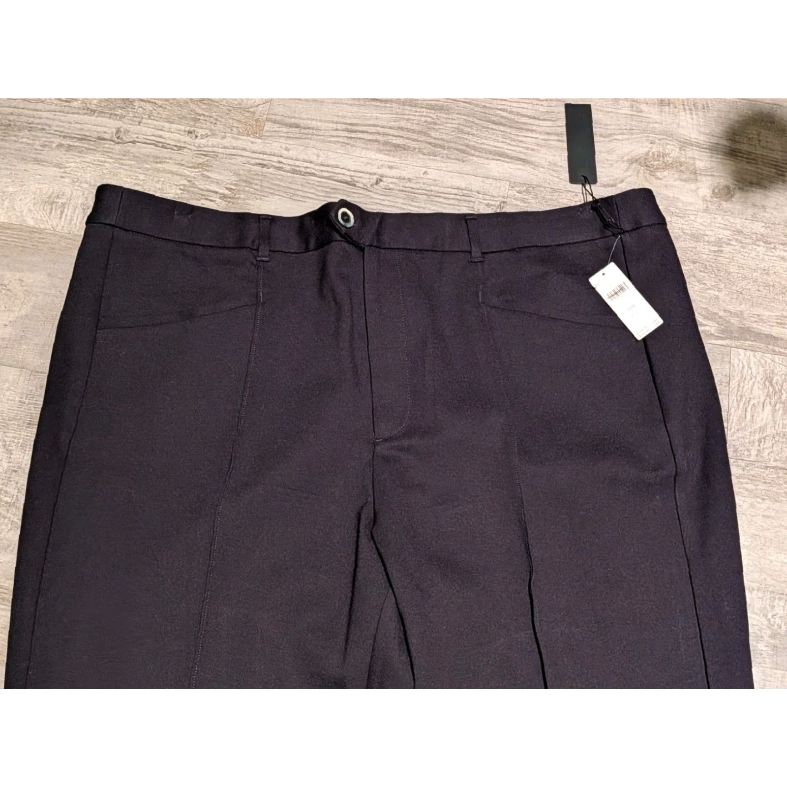 Anthropologie NWT Anthropologie Pants Women’s 24 Plus Black Essential Trousers Bootcut Flare Size 42" / US 20 - 3 Thumbnail