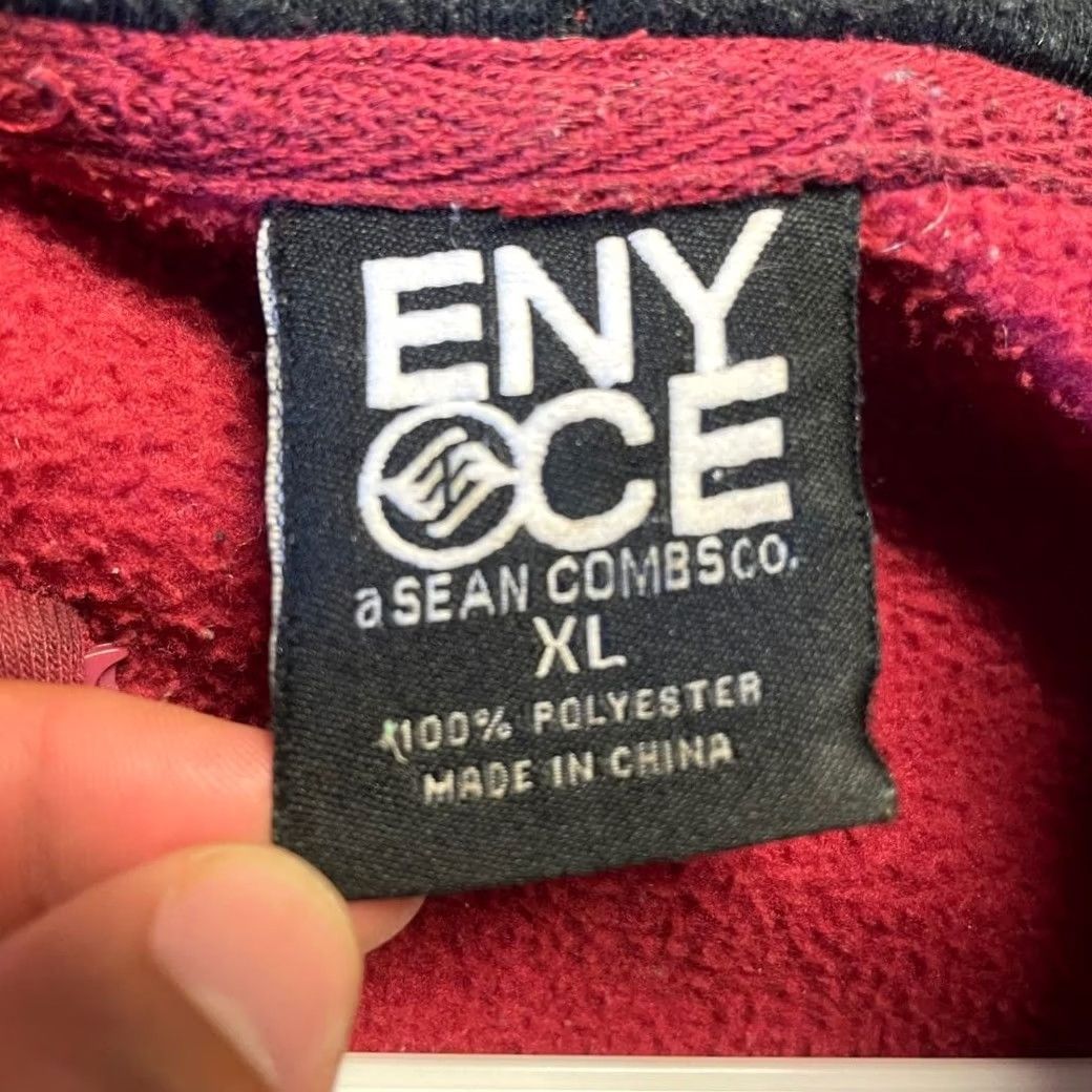 Enyce VINTAGE ENYCE Red E Miami Full Zip Hoodie Sweatshirt Men XL Hip Hop Mens Size US XL / EU 56 / 4 - 4 Thumbnail
