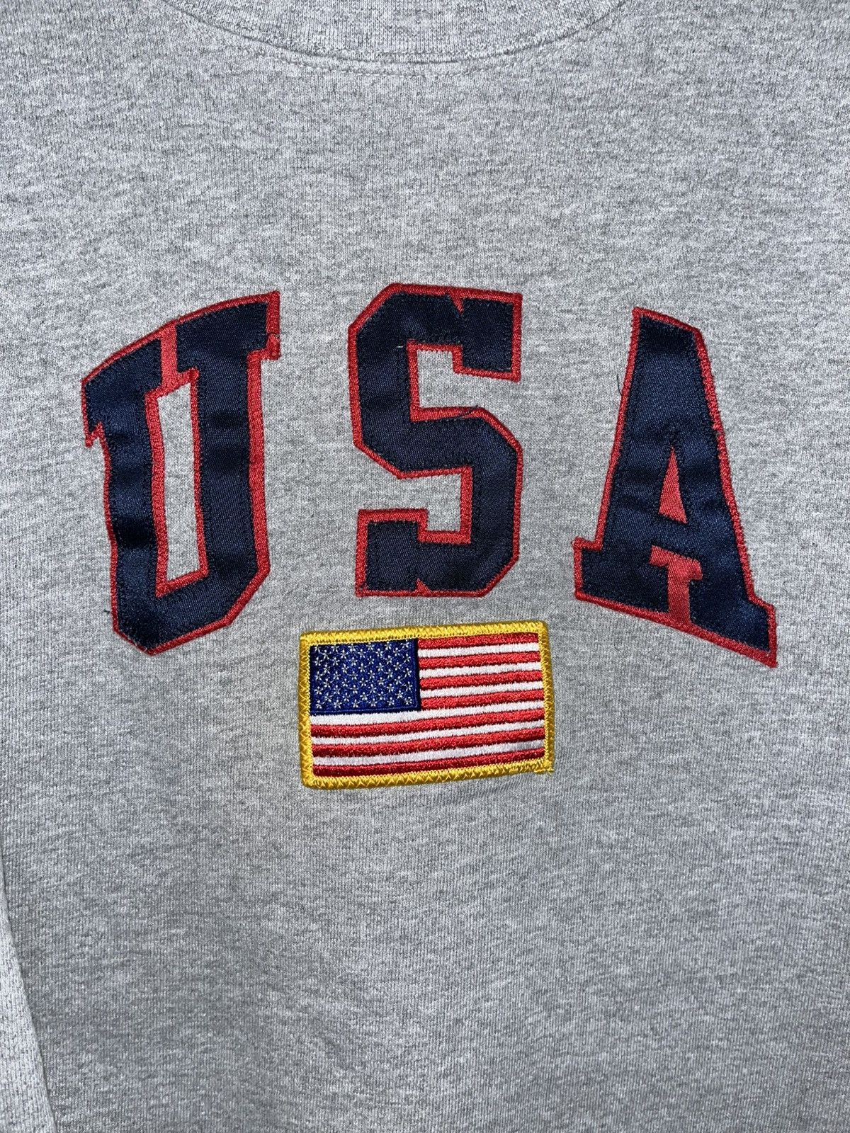 Vintage Crazy Vintage Y2K Faded USA Spellout Pullover ERD Sweatshirt Size US L / EU 52-54 / 3 - 2 Thumbnail