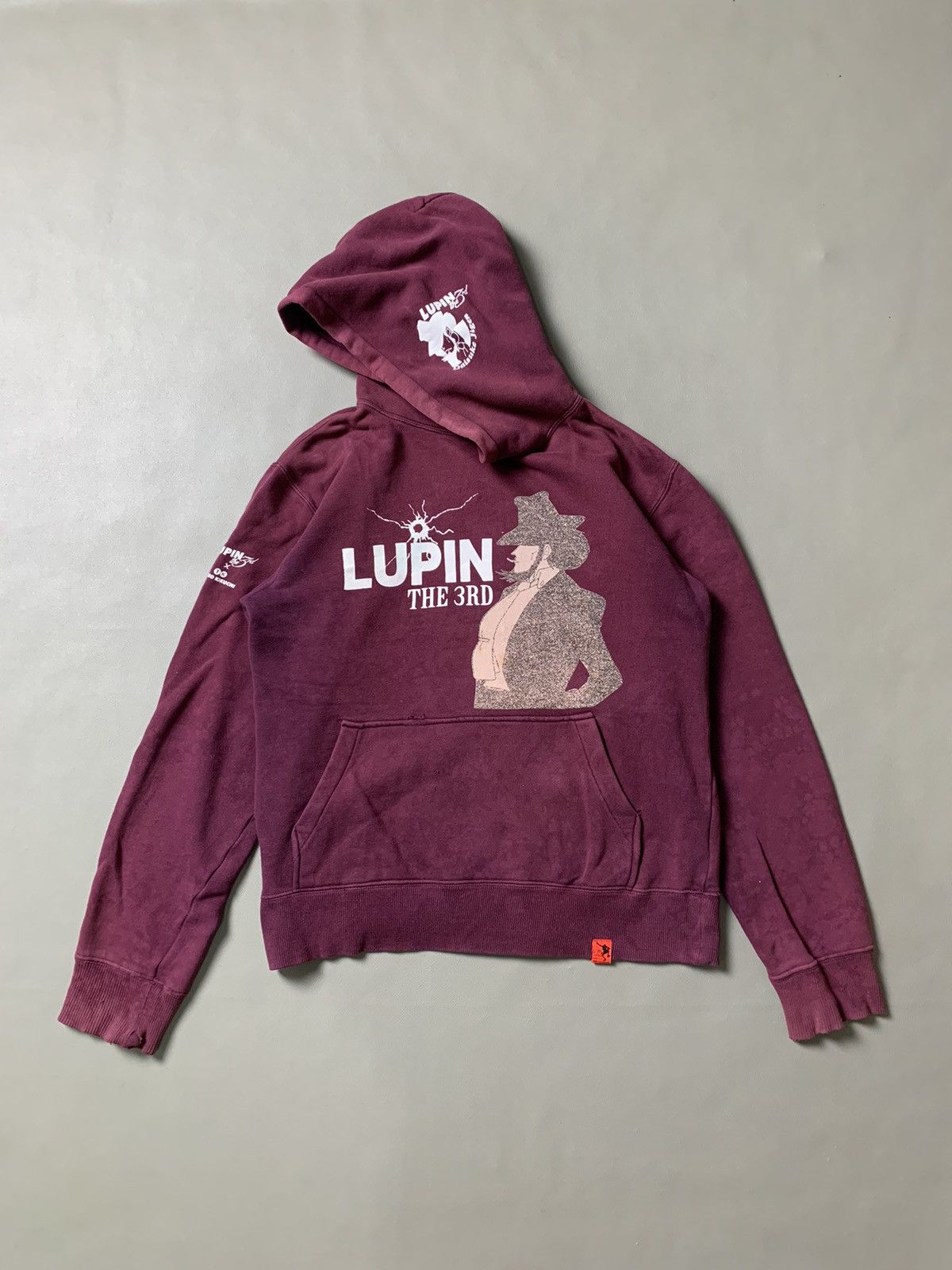 Anime × Japanese Brand × Takeo Kikuchi Lupin The 3rd x Takeo Kikuchi Hoodie Distressed Size US M / EU 48-50 / 2 - 1 Thumbnail