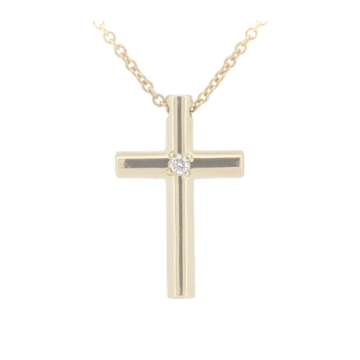 Tiffany & Co. Tiffany & Co. Tiffany & Co. Au750 Diamond Cross Necklace Precious Metal Necklace DUTY FREE for USA Size ONE SIZE - 1 Thumbnail