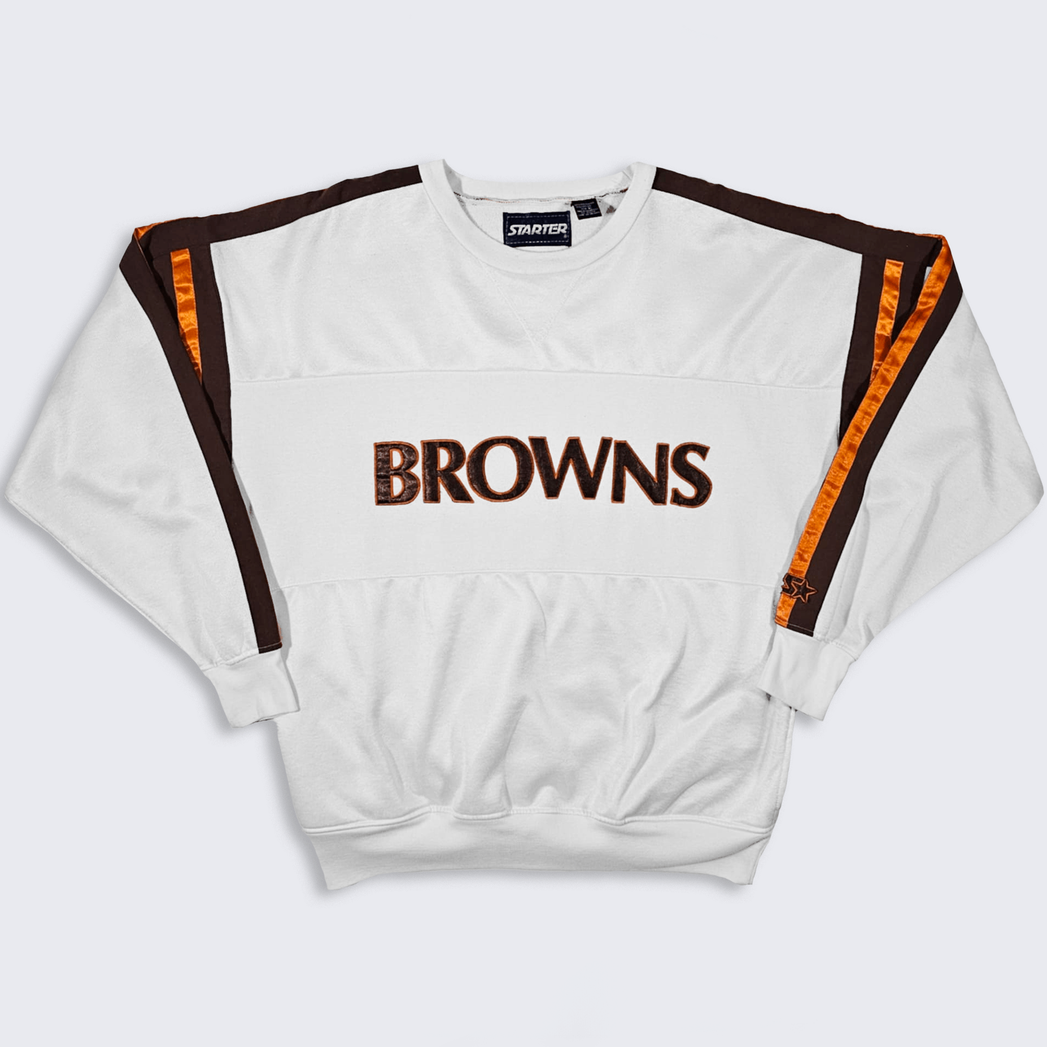 NFL × Starter × Vintage Cleveland Browns Vintage 80s Starter Sweatshirt Size US XL / EU 56 / 4 - 1 Thumbnail