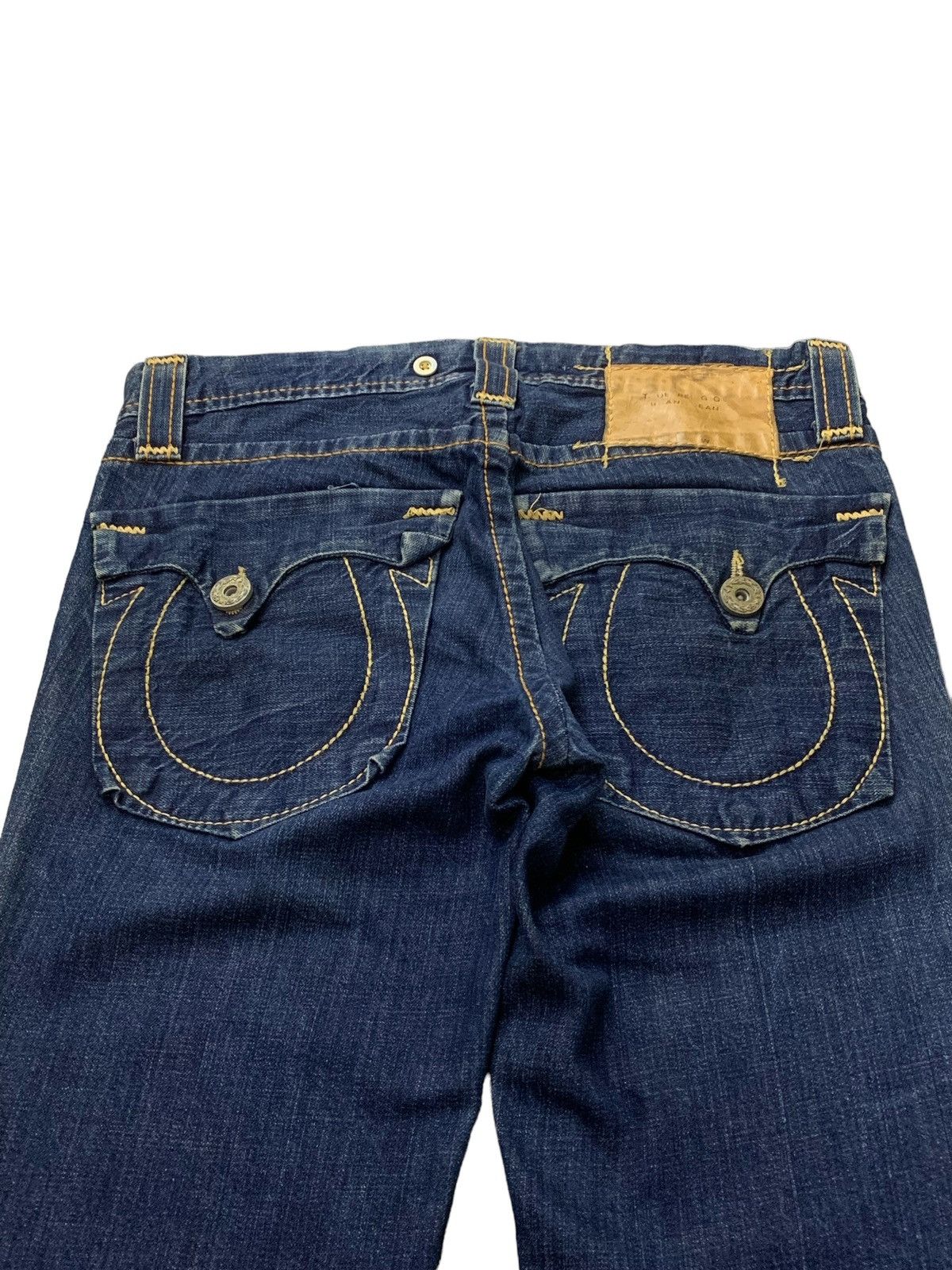 Ed Hardy × True Religion True Religion Joey Herritage Big Stitch Flared Raw Jeans Size US 32 / EU 48 - 11 Thumbnail