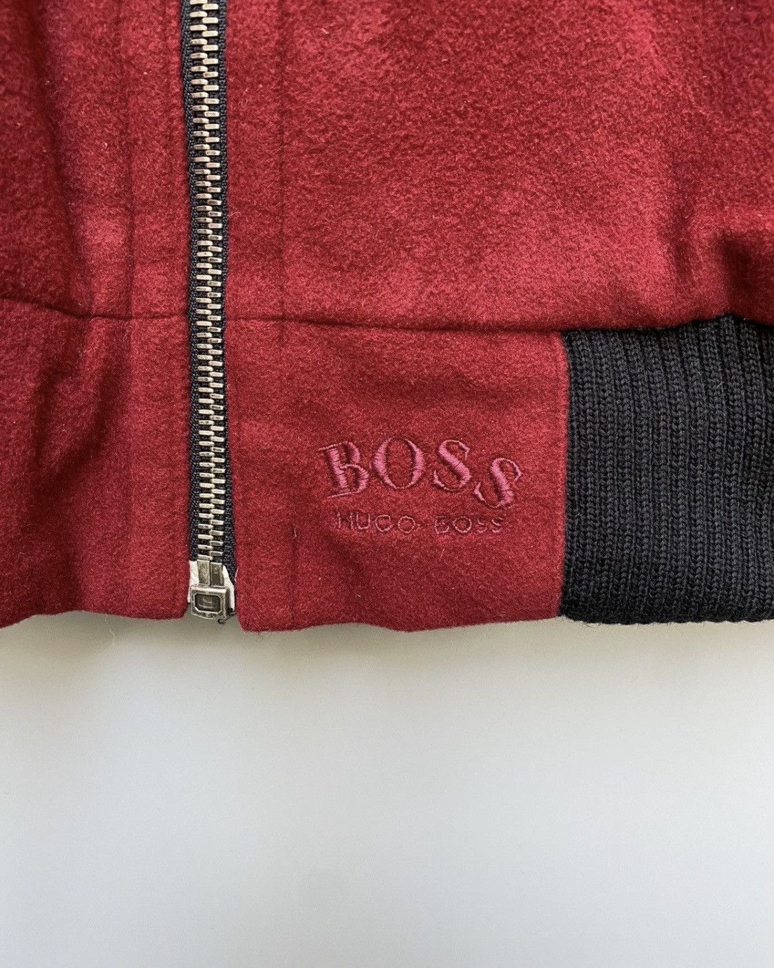 Hugo Boss 1980s- Hugo Boss Wool-Cashmere “Crissan” Bomber Jacket Size US L / EU 52-54 / 3 - 5 Thumbnail
