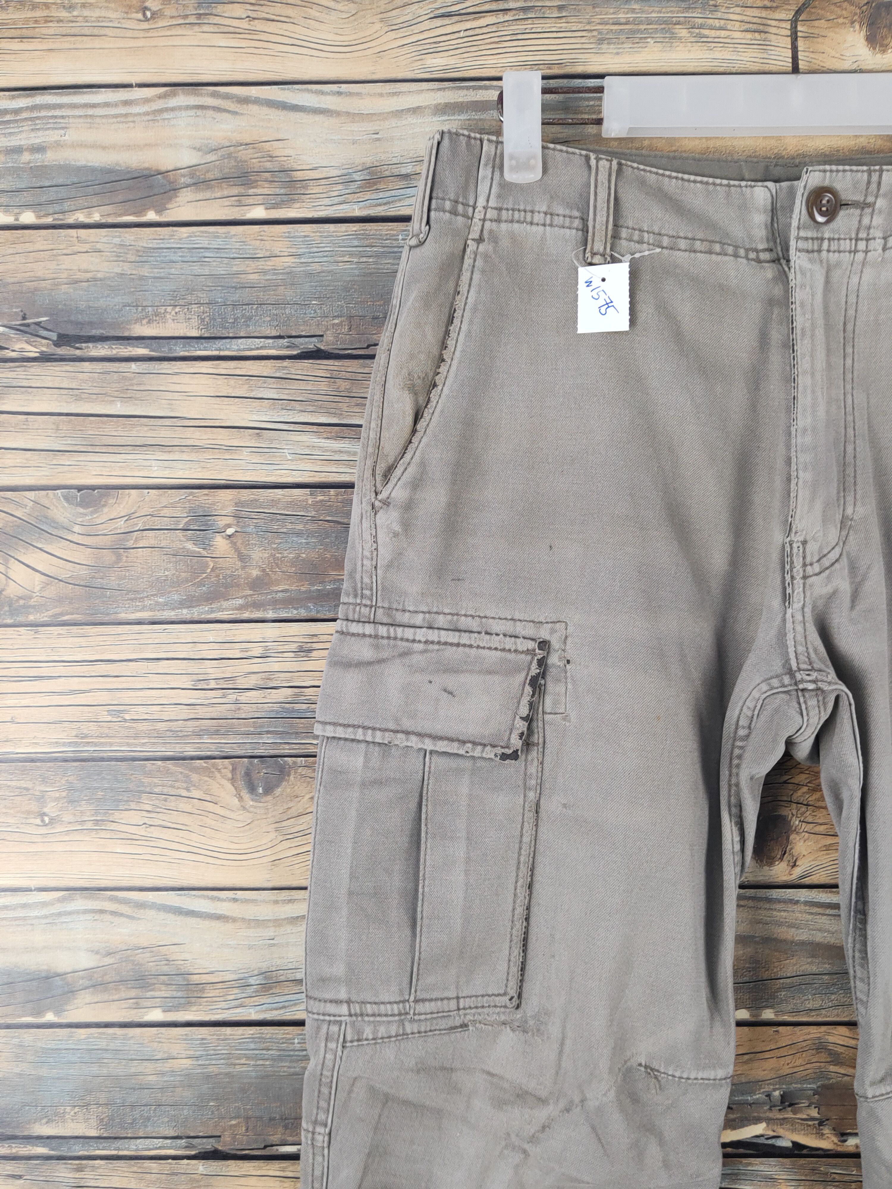Japanese Brand Uniqlo Gray Multipocket Tactical Cargo Pants #W1575 Size US 29 - 4 Thumbnail