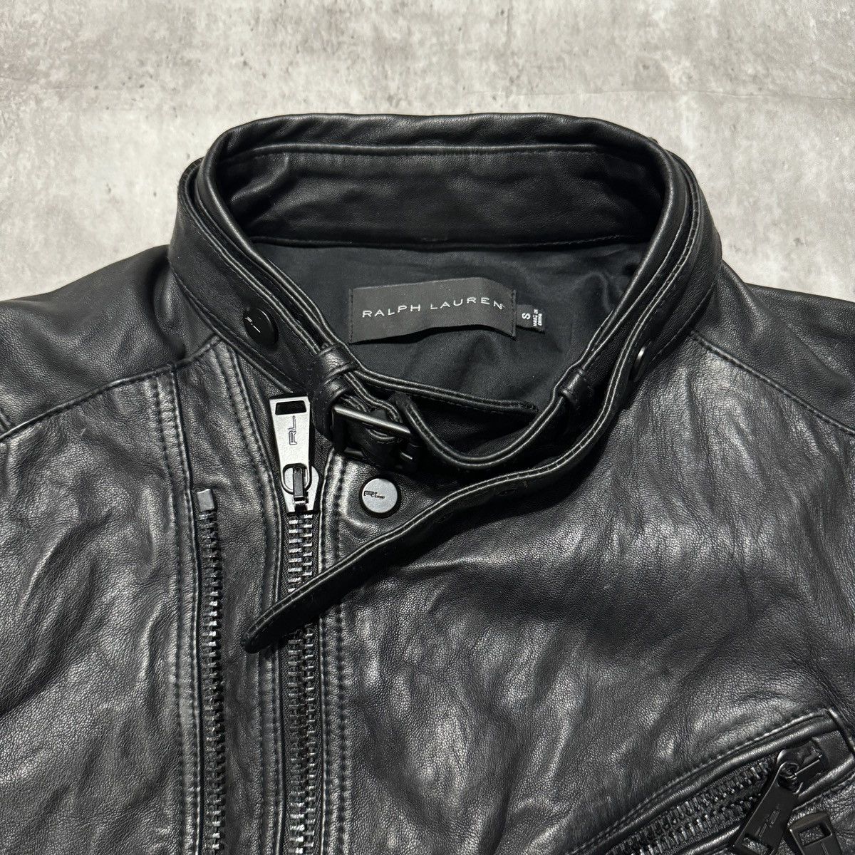 Ralph Lauren Ralph Lauren Black Label Leather Suede Moto Zip Jacket Size US S / EU 44-46 / 1 - 5 Thumbnail