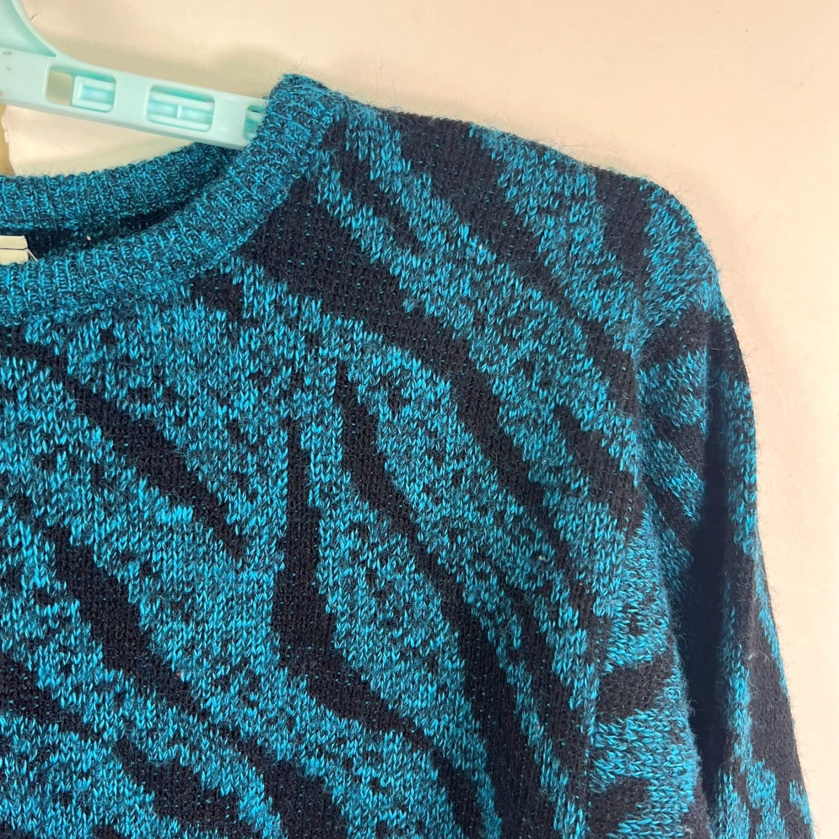 Vintage VINTAGE Chez-Vous Sweater Pullover XL Animal Tiger Stripe Crew Neck 80s Men's Size XL / US 12-14 / IT 48-50 - 3 Thumbnail