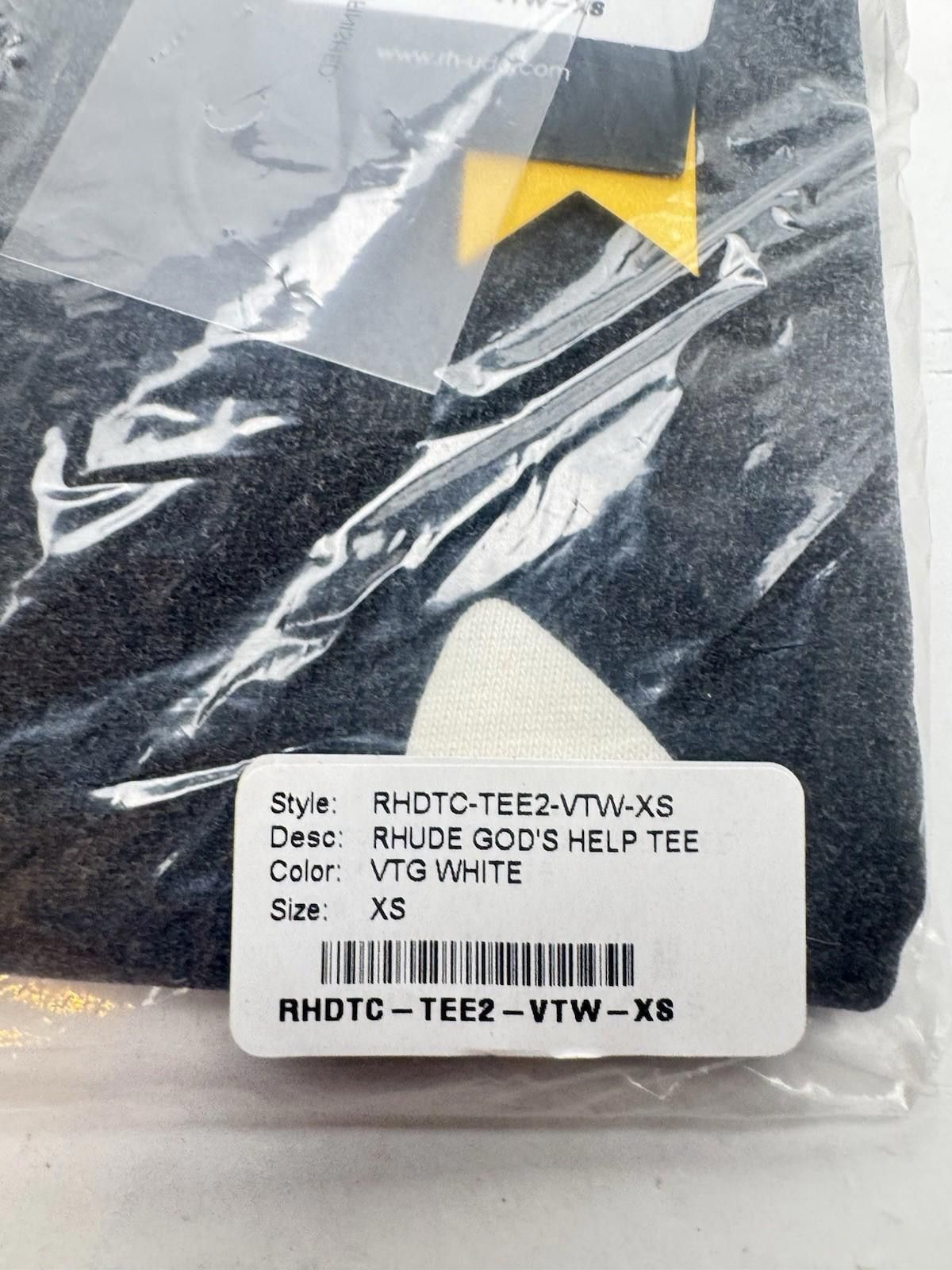 Rhude Rhude God’s Help Tee VTG White NWT Size XS $295 Retail Size US XS / EU 42 / 0 - 4 Thumbnail