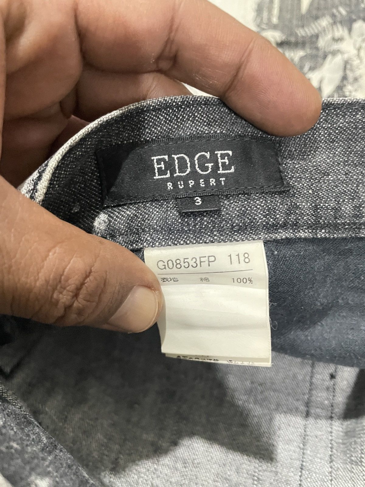 Japanese Brand × Vintage Edge Rupert flare with Printed Denim Size US 34 / EU 50 - 9 Thumbnail