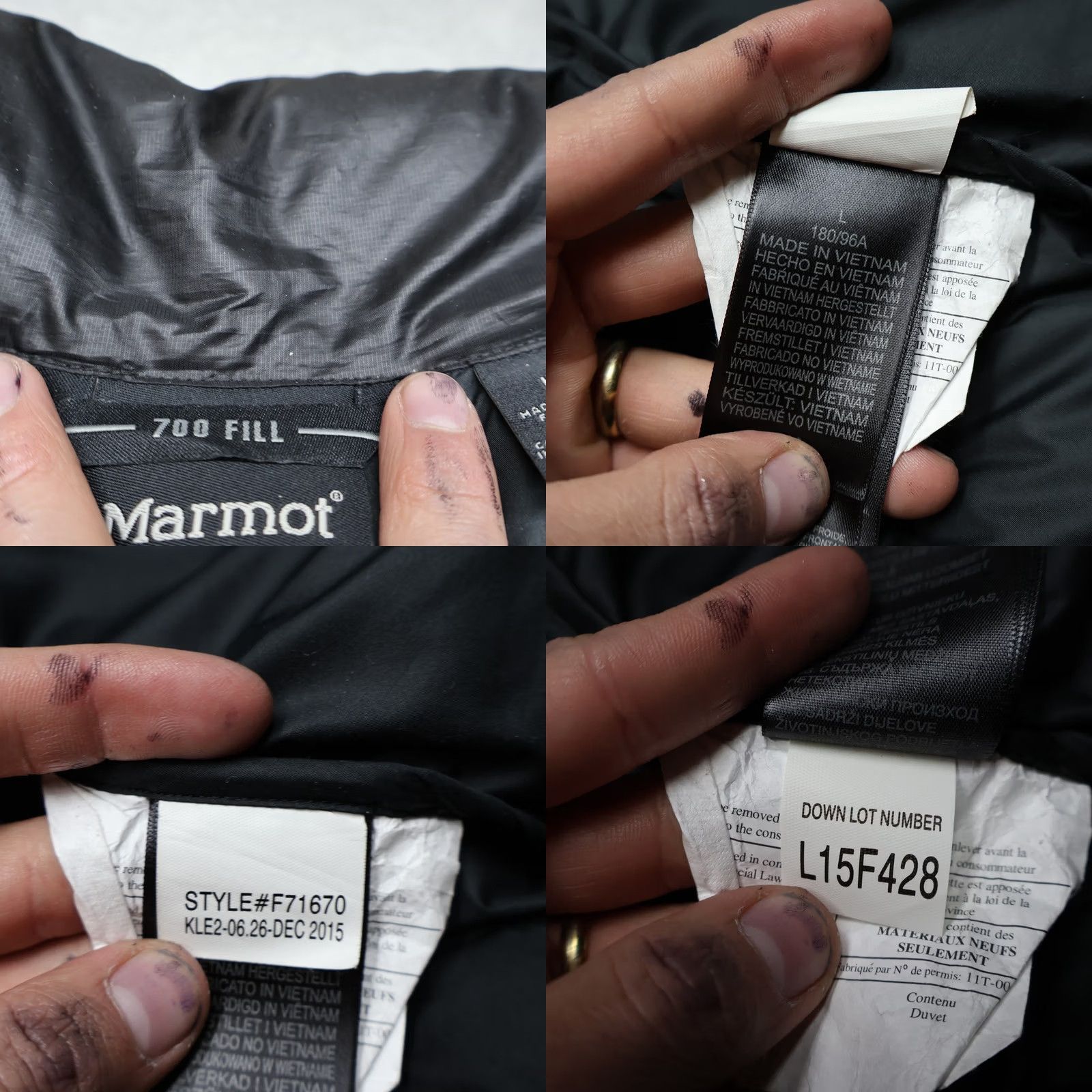 Marmot Marmot Vest Mens Large Black Down 700 Fill Full Zip Quilted Puffer Riverstand-Wind-Resistant Lightweight Size US L / EU 52-54 / 3 - 8 Thumbnail