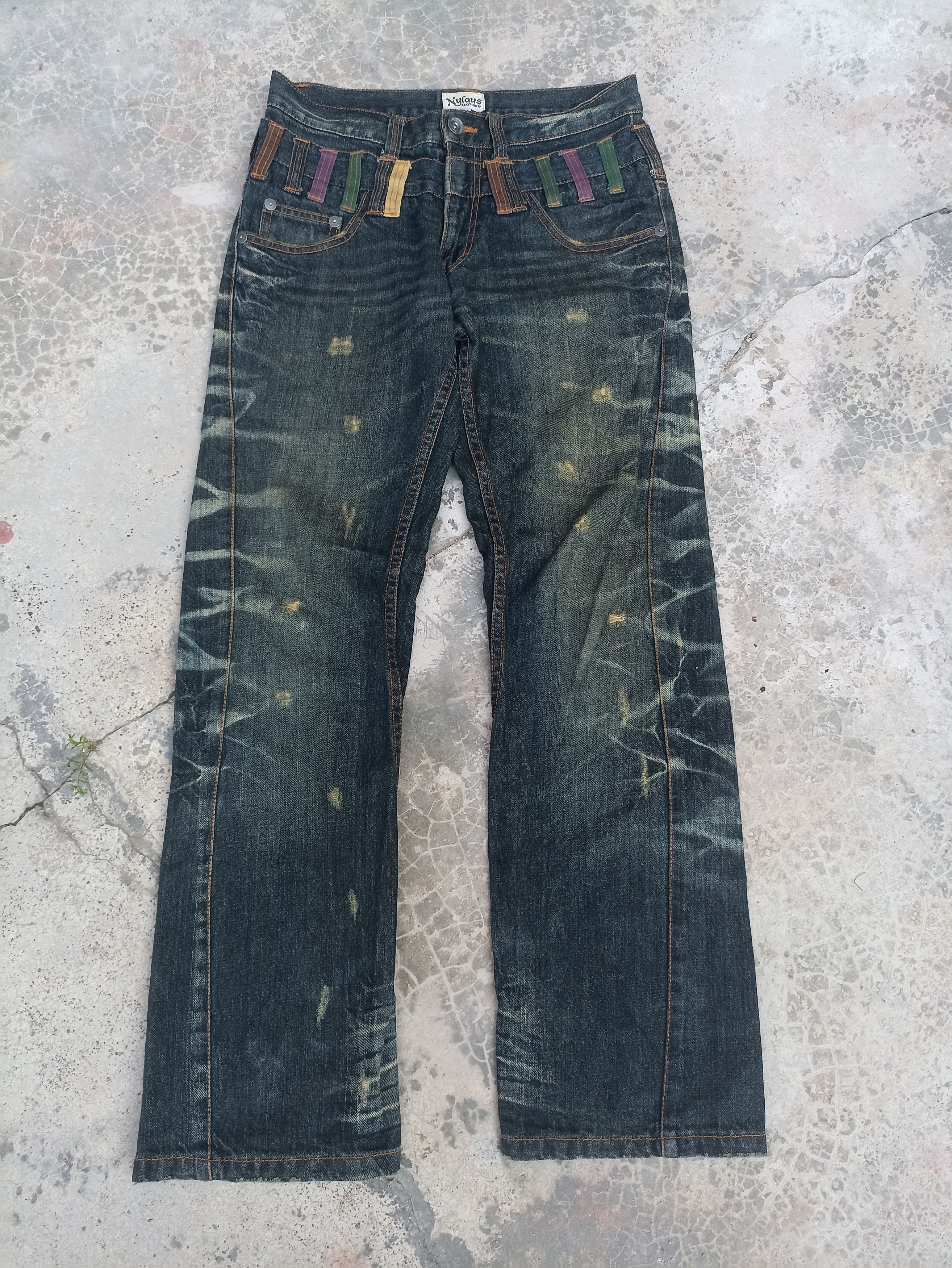 If Six Was Nine Nylaus jeans if six was nine distressed double waist Size US 31 - 2 Thumbnail