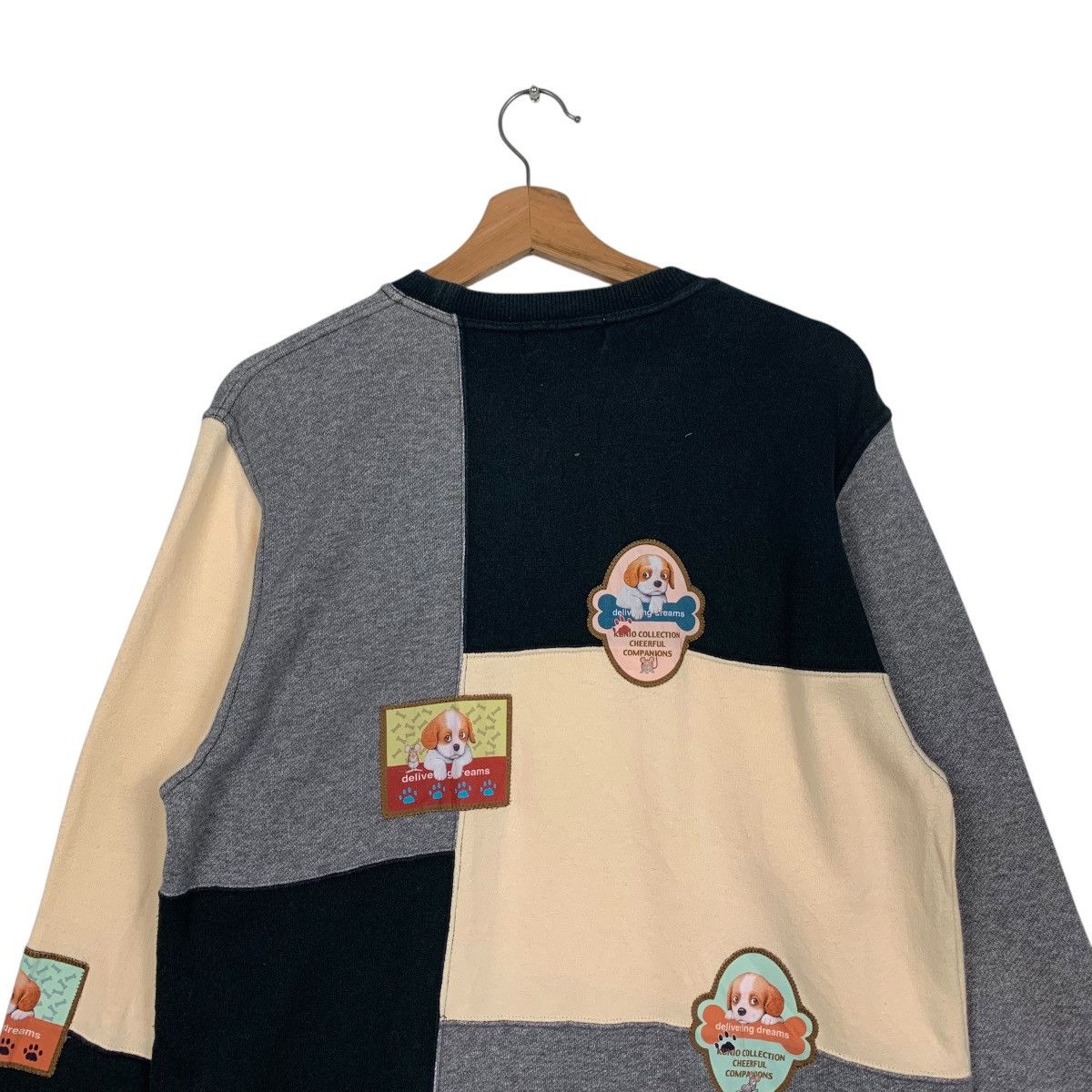 Japanese Brand KUNIO SATO Puppies Patches Logo Checked Sweatshirt #1737-C77 Size US L / EU 52-54 / 3 - 8 Thumbnail