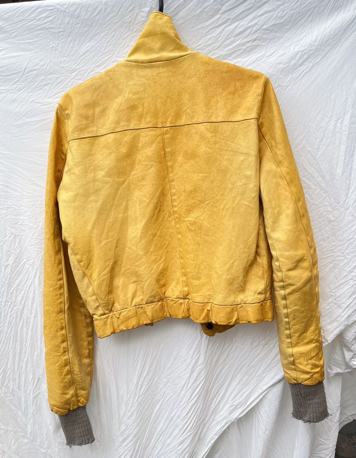 Giorgio Brato Giorgio Brato yellow leather vintage jacket Size US XXS / EU 40 - 3 Thumbnail