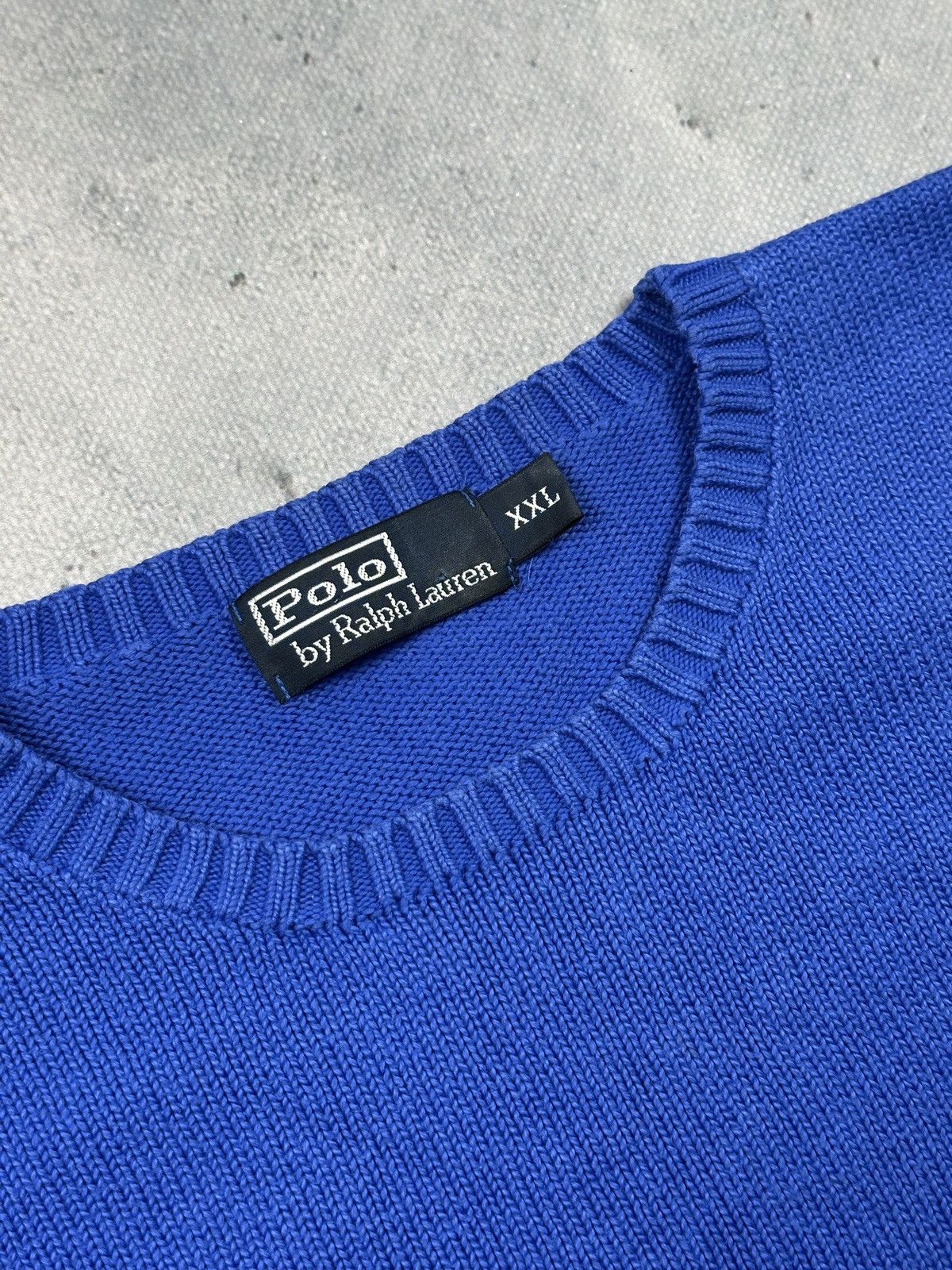 Polo Ralph Lauren Polo Ralph Lauren Classic Knit Sweater Blue Logo Crewneck Size US XXL / EU 58 / 5 - 7 Thumbnail